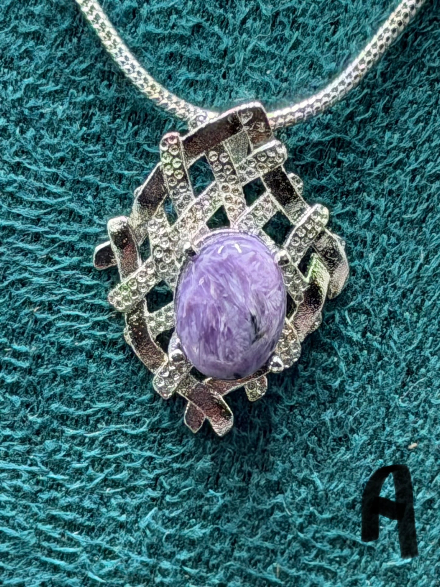 Charoite Pendant Necklace