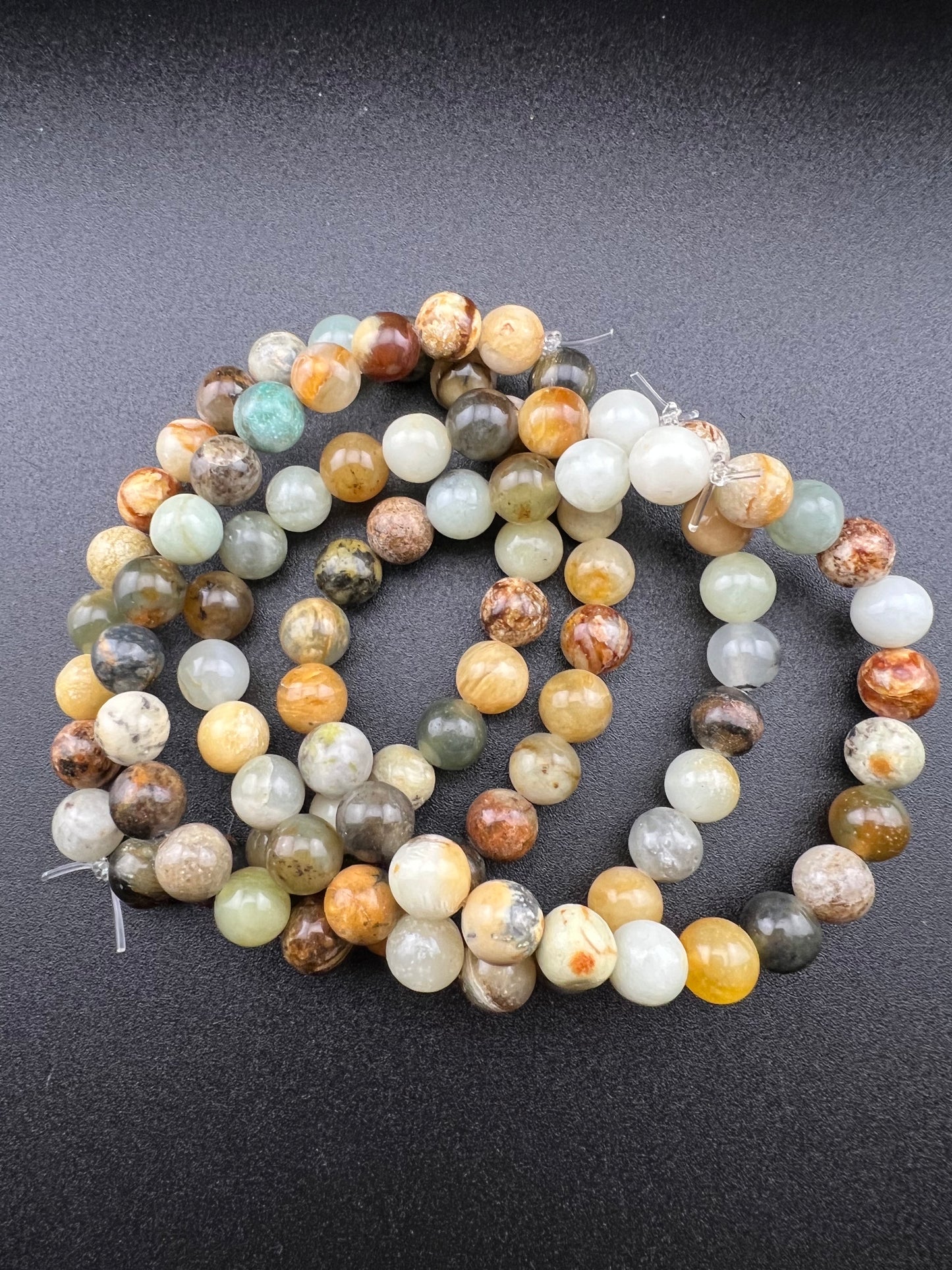 Flower Jade 8mm Bracelet