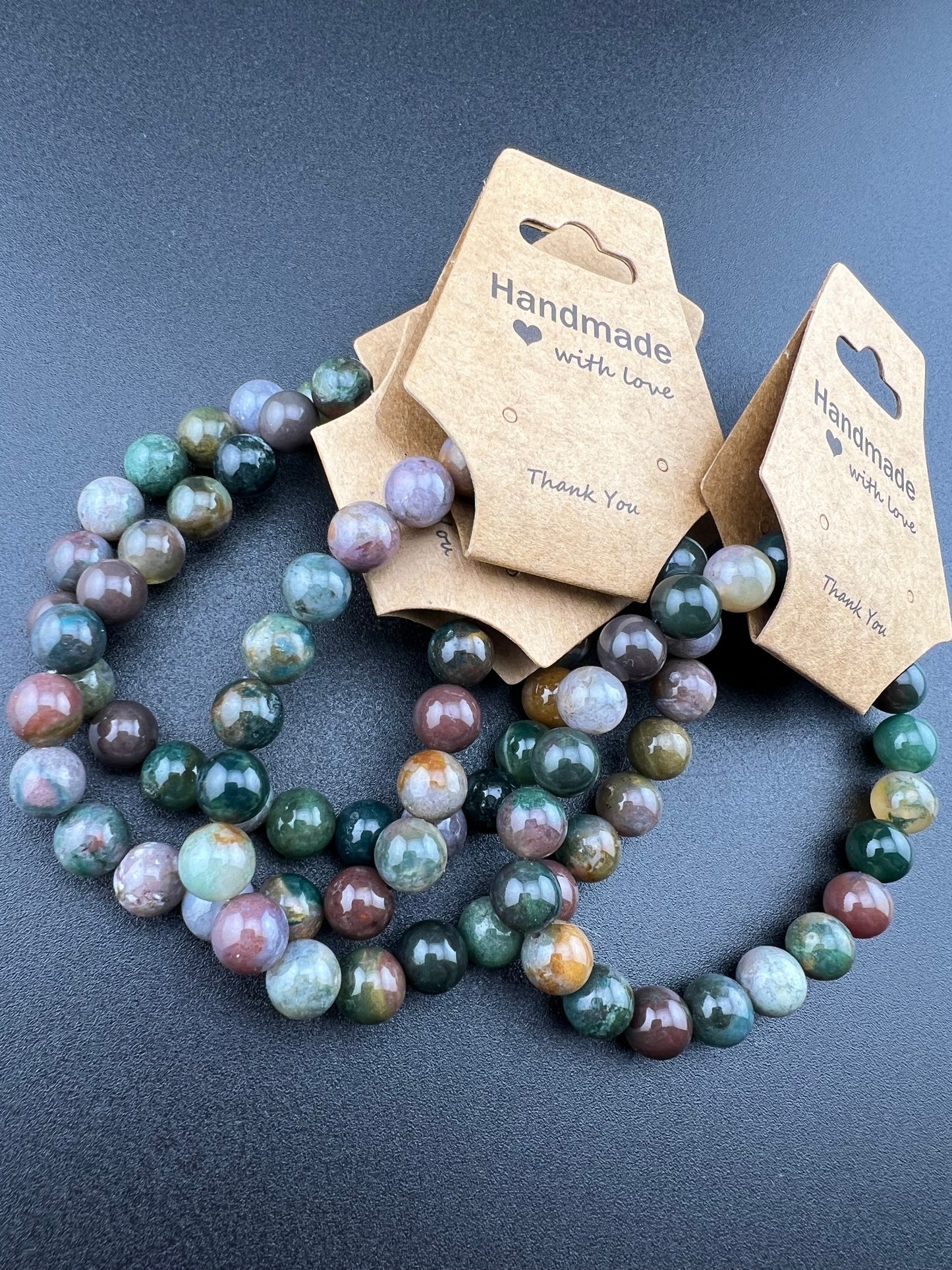 Indian Agate 8mm Bracelet