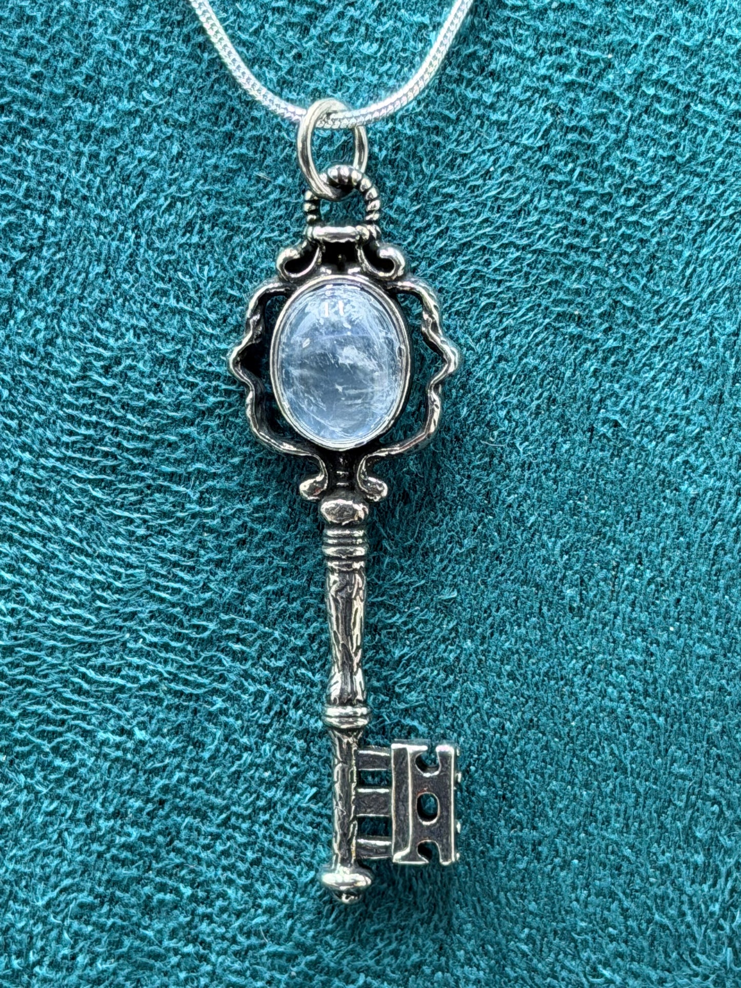 Crystal Key Pendant Necklace
