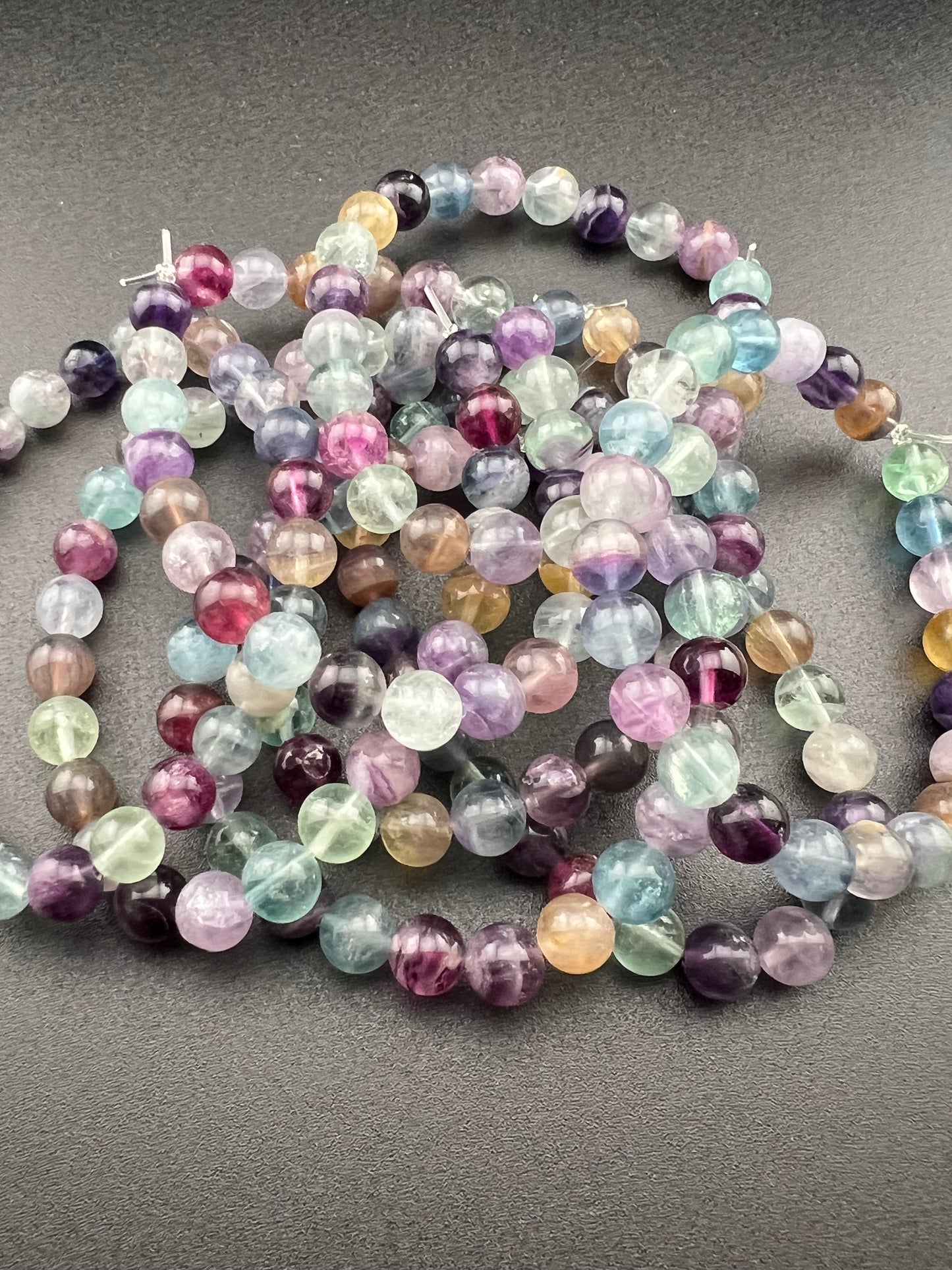 Rainbow Fluorite 8mm Bracelet