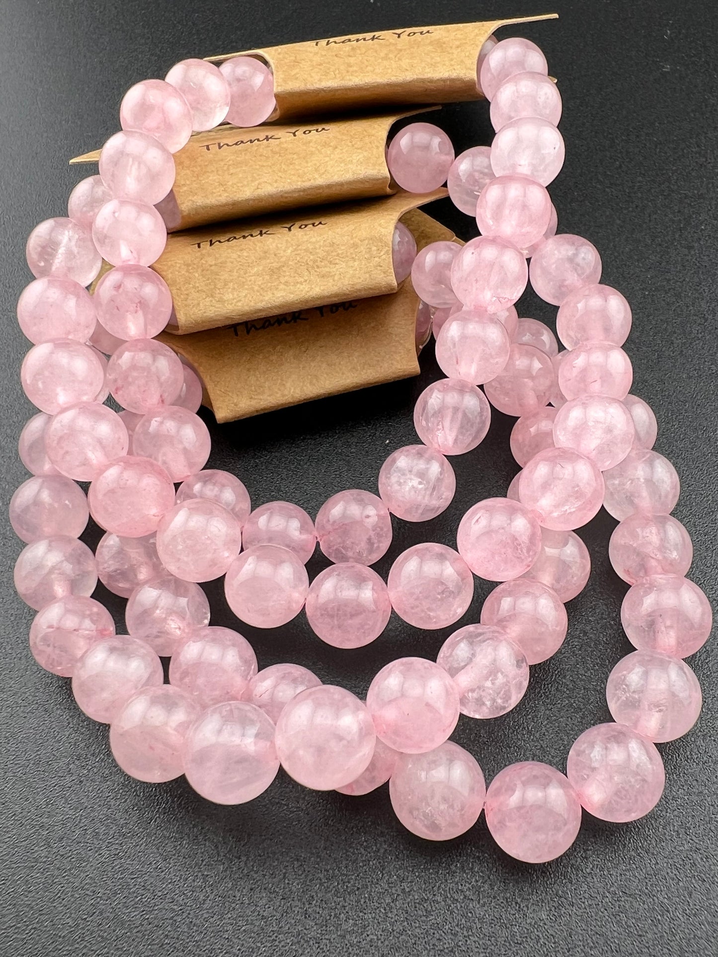 Rose Quartz 8mm Crystal Bracelet