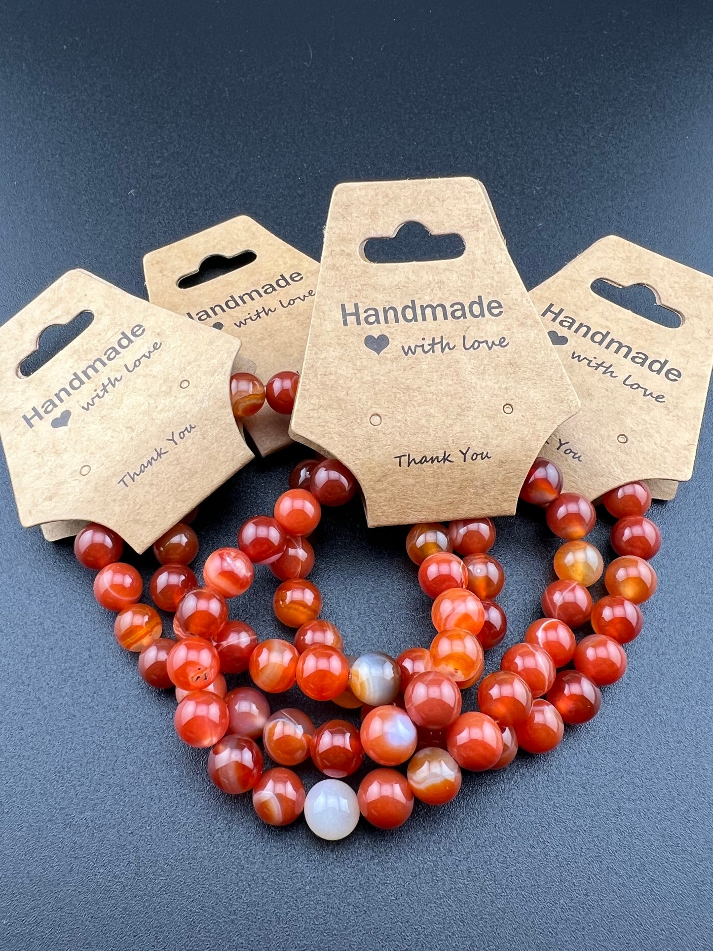 Sardonyx 8mm Crystal Bracelet