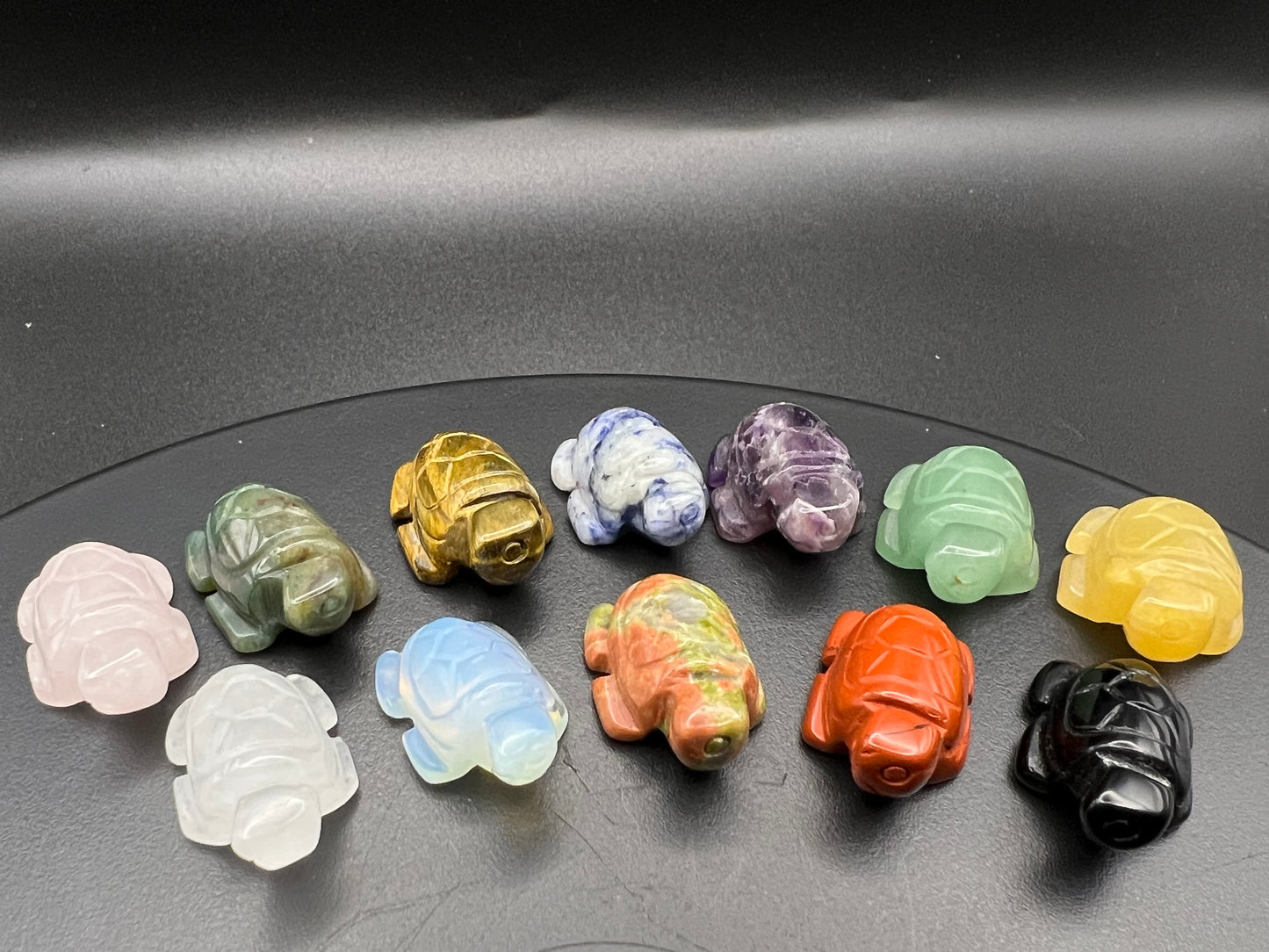 Rose Quartz Turtle Carving