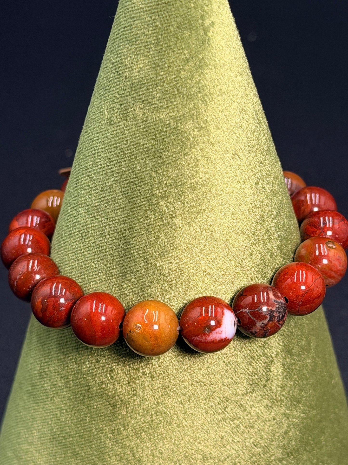 10 mm Warring States Jasper Bracelet