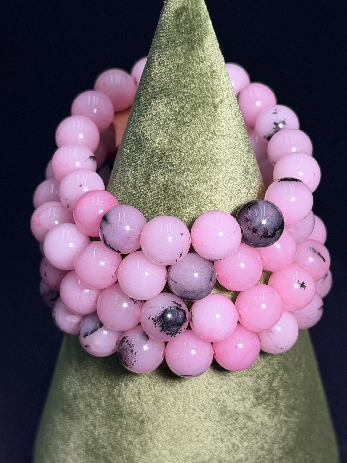 8 mm Pink Opal Bracelet