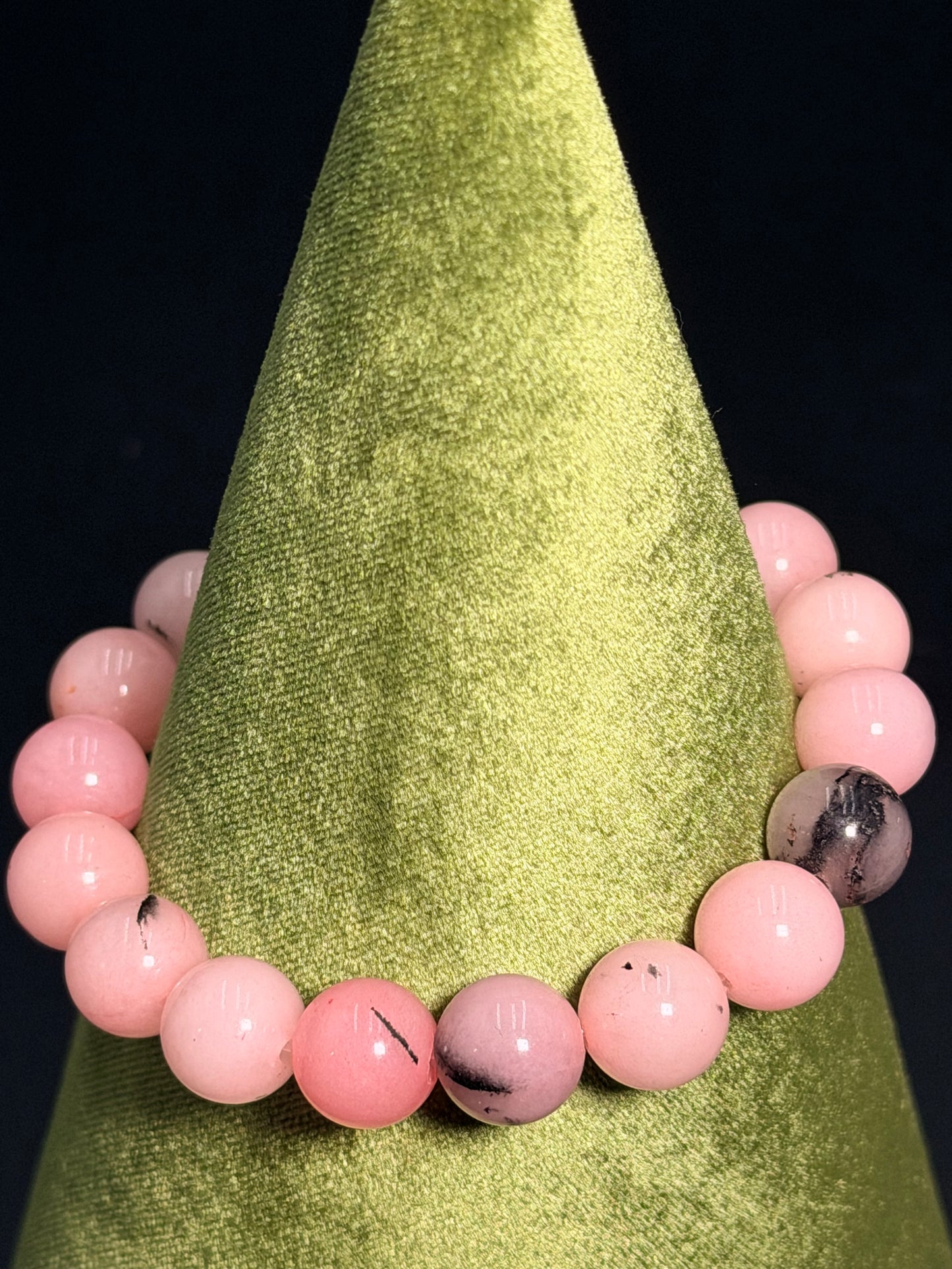 8 mm Pink Opal Bracelet