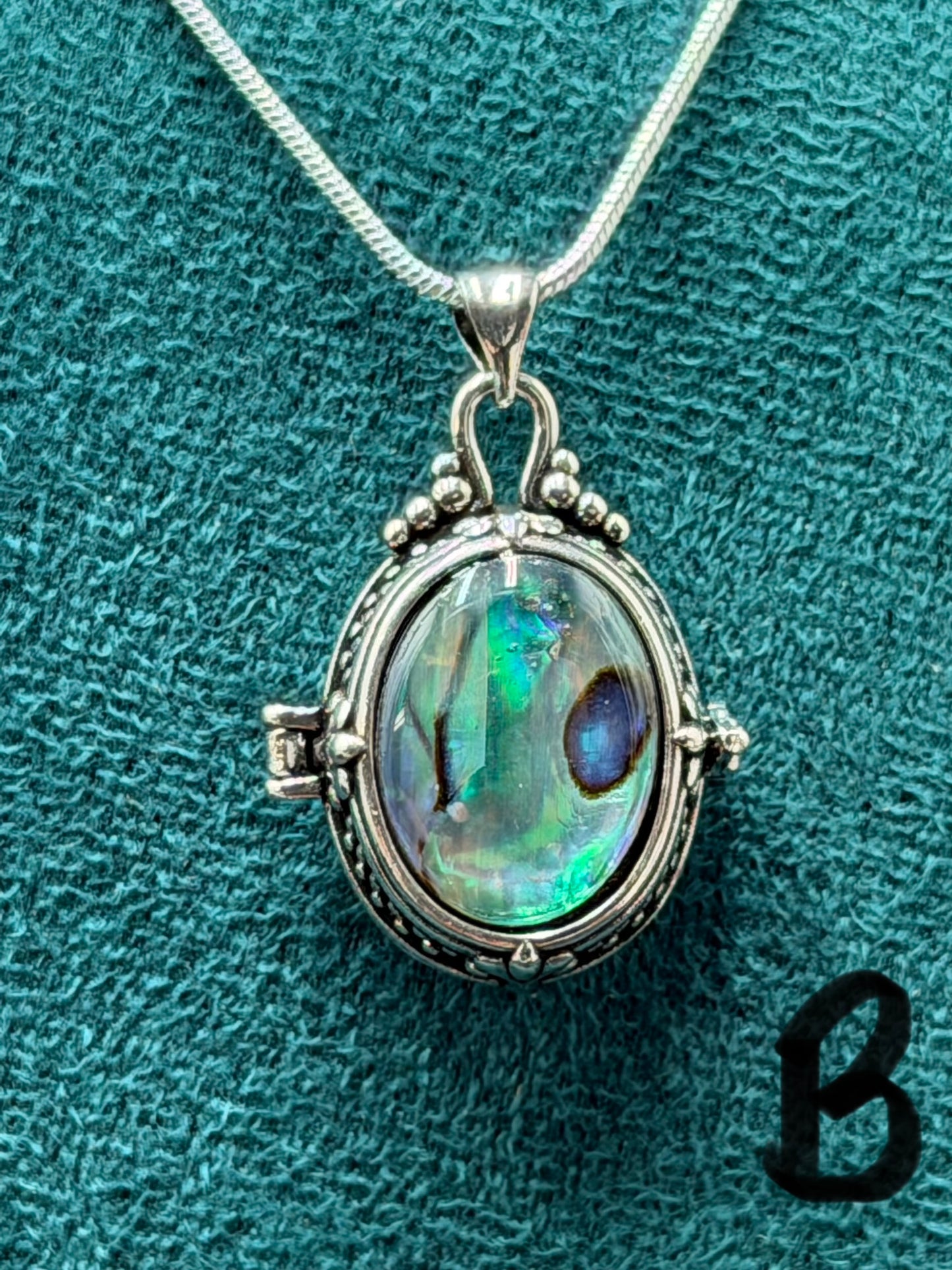 Large Abalone Shell Pendant Necklace