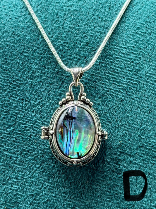 Large Abalone Shell Pendant Necklace