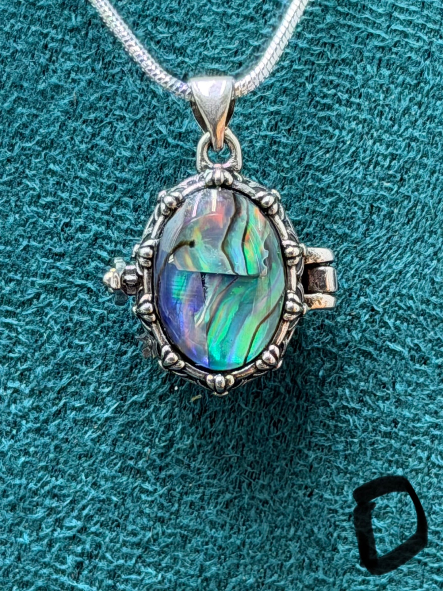 Small Abalone Shell Pendant Necklace