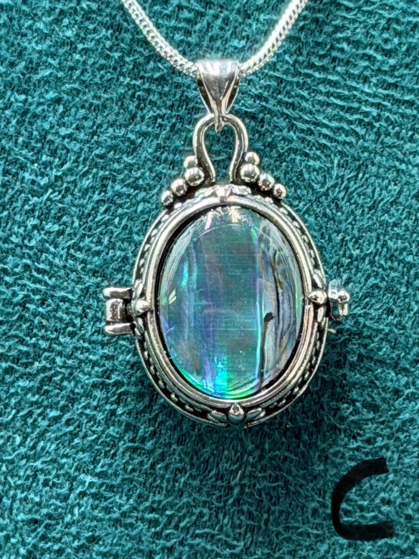 Small Abalone Shell Pendant Necklace