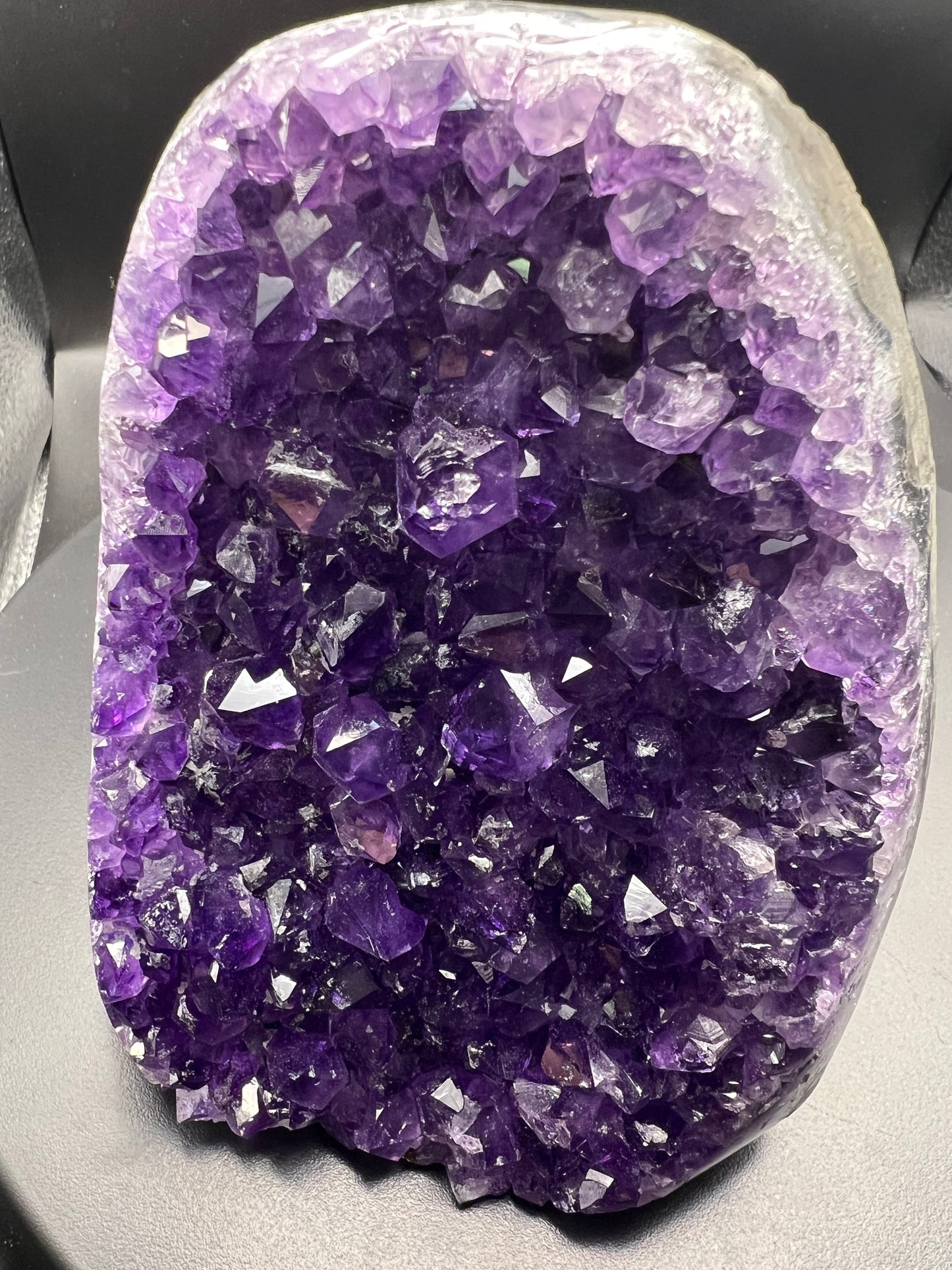 Large Uruguayan Deep Purple Amethyst Cluster