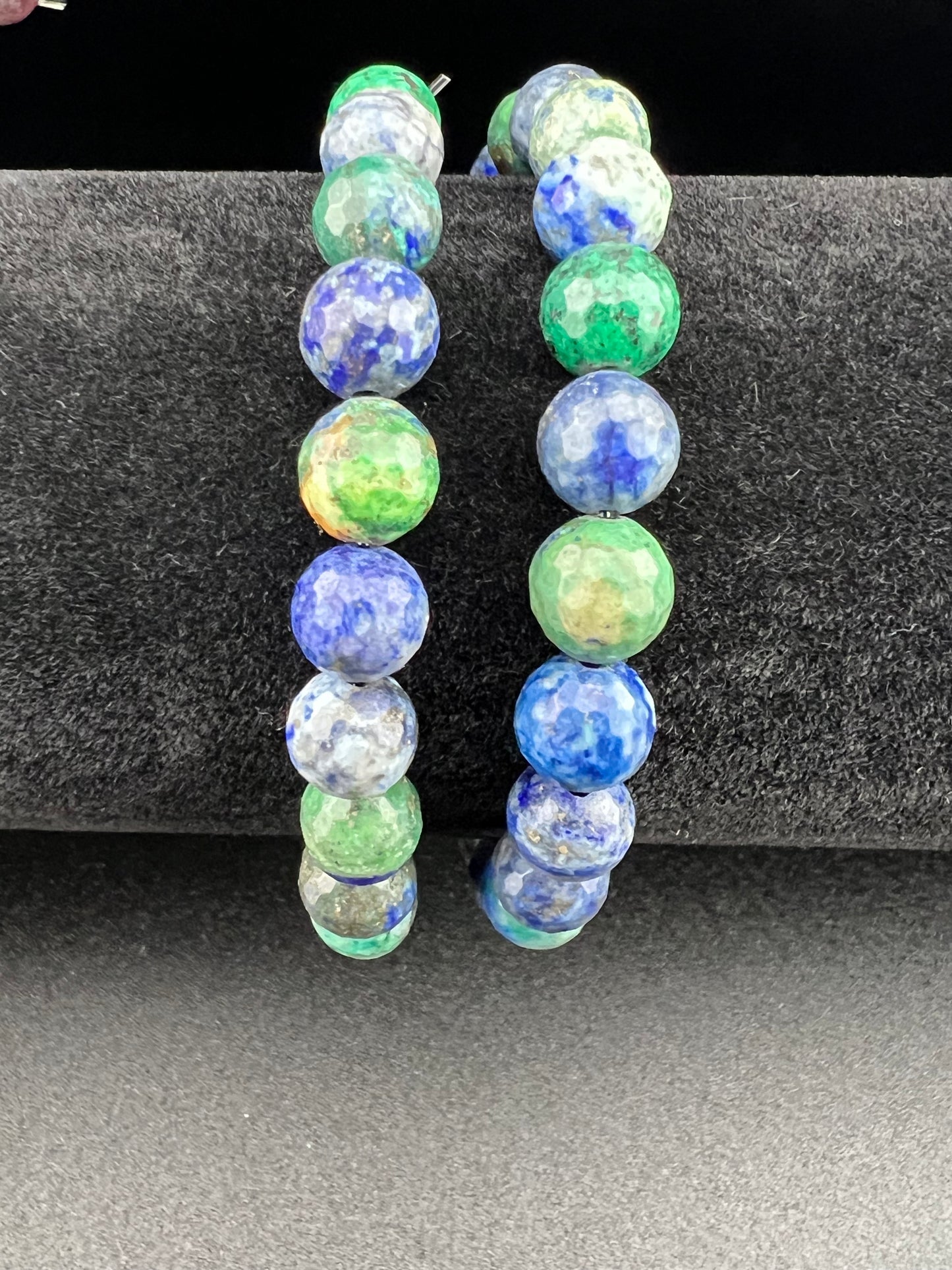 Azurite with Malachite 8mm Bracelet