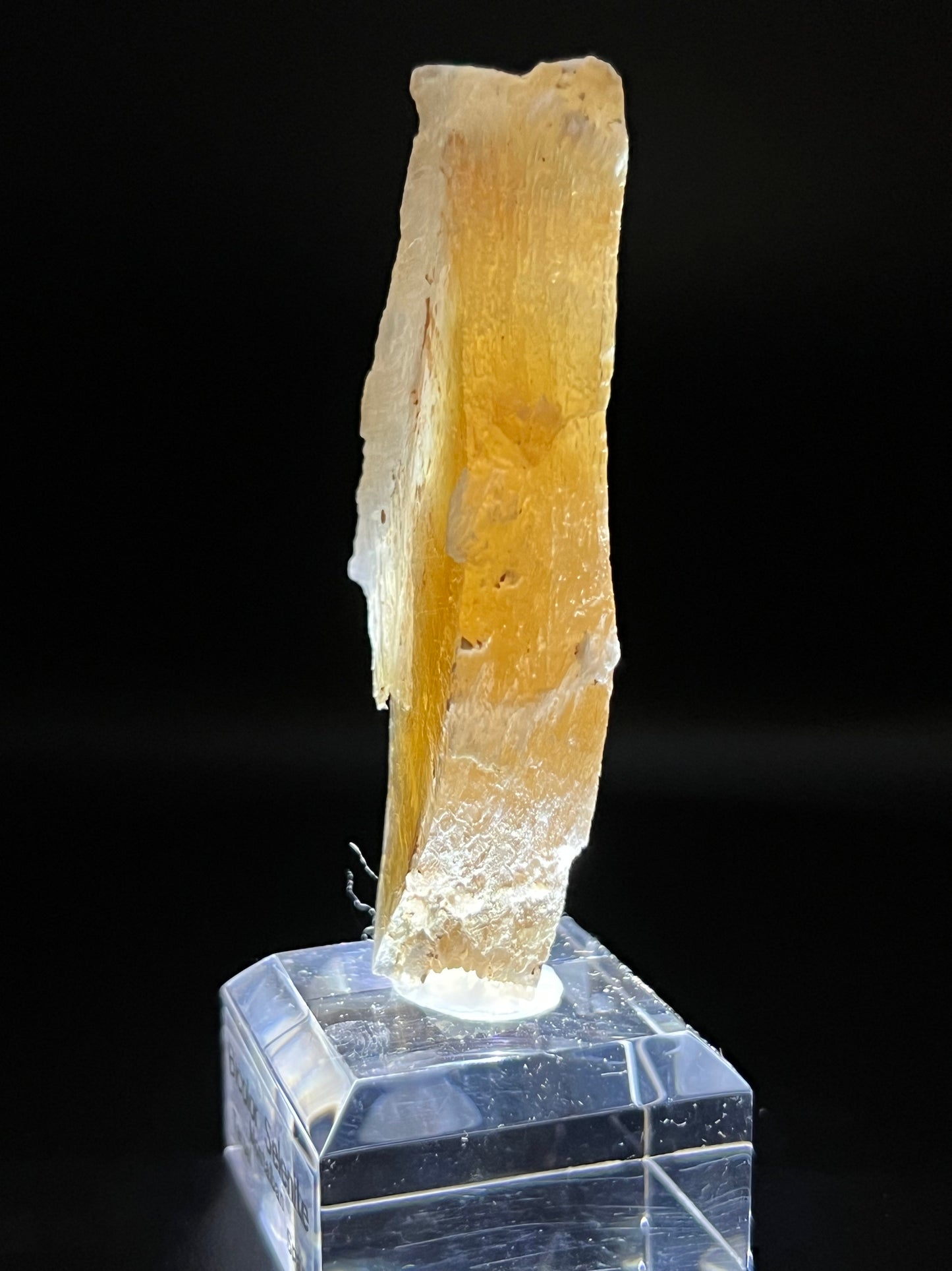 Bi-Color Selenite on Stand