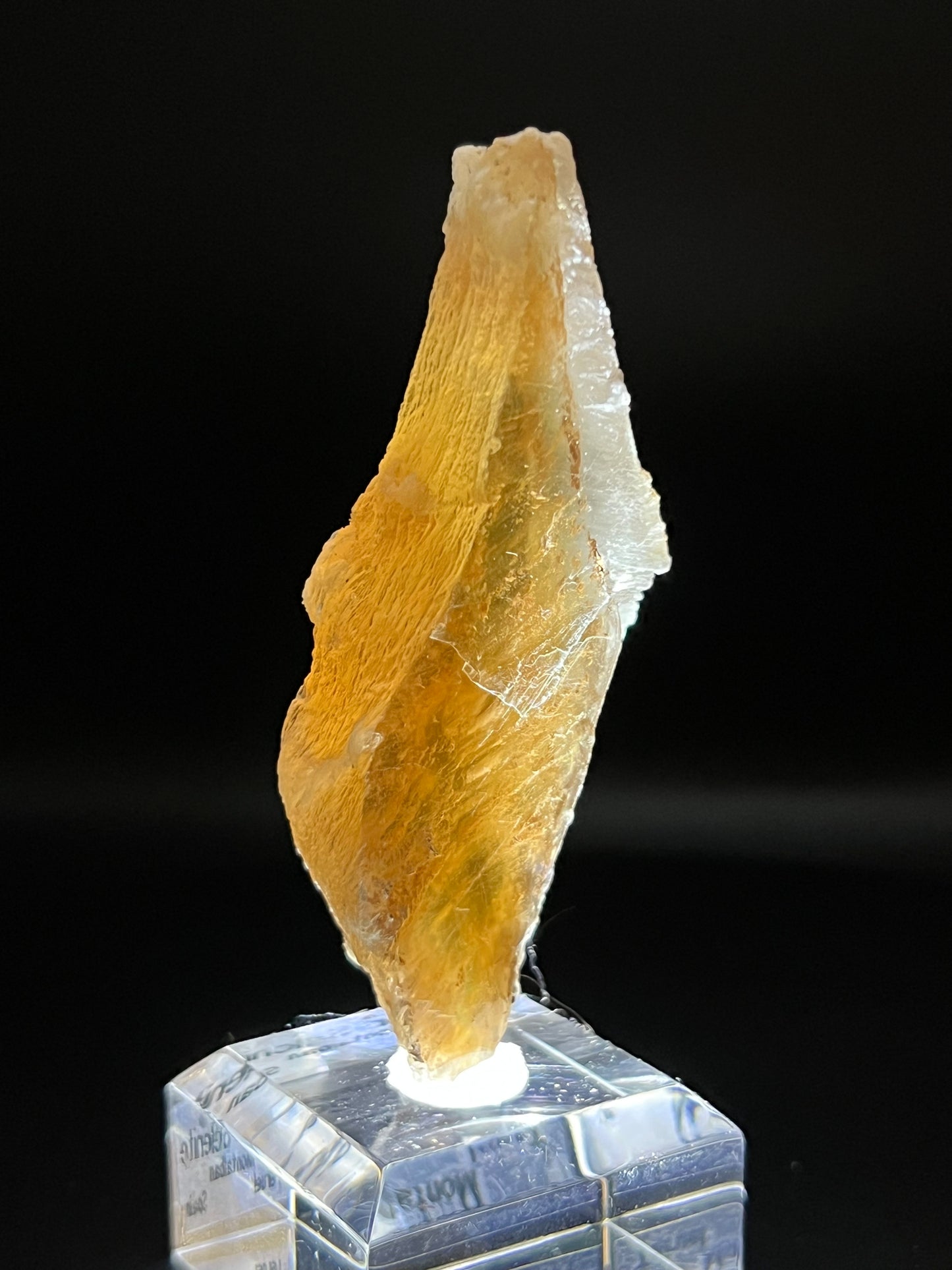 Bi-Color Selenite on Stand