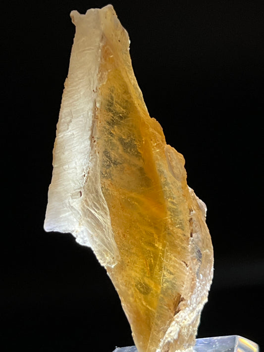 Bi-Color Selenite on Stand