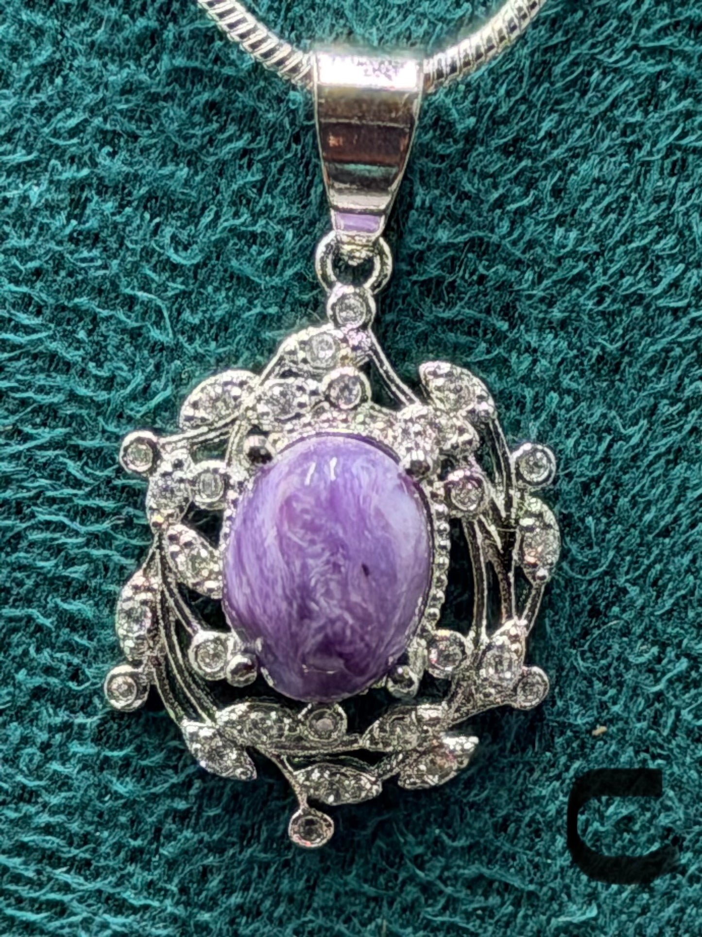 Charoite Pendant Necklace