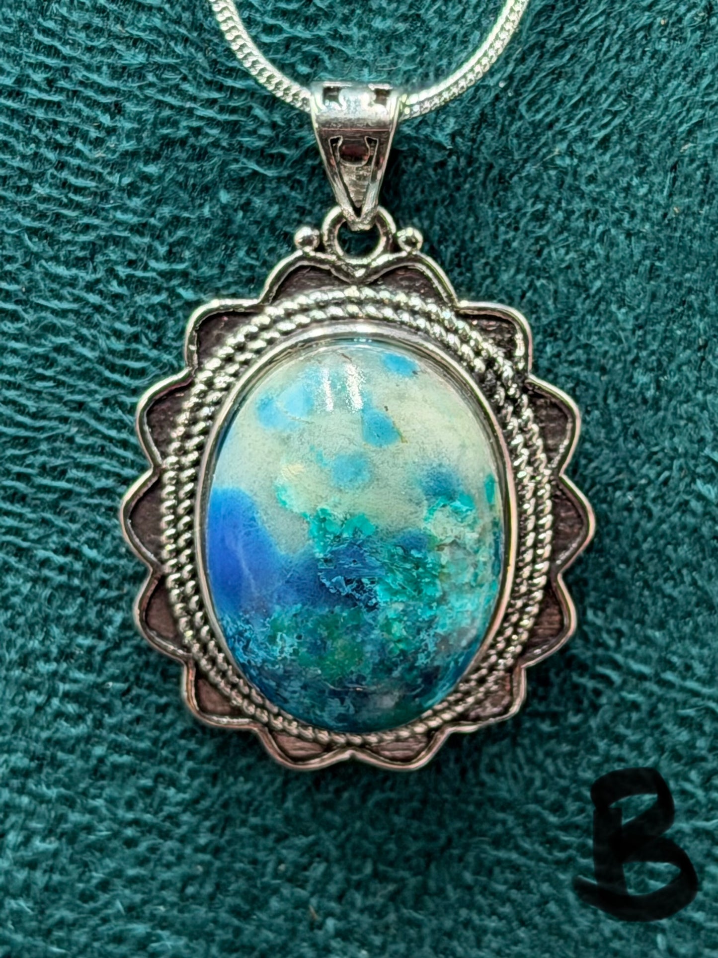 Chrysocolla Pendant Necklace