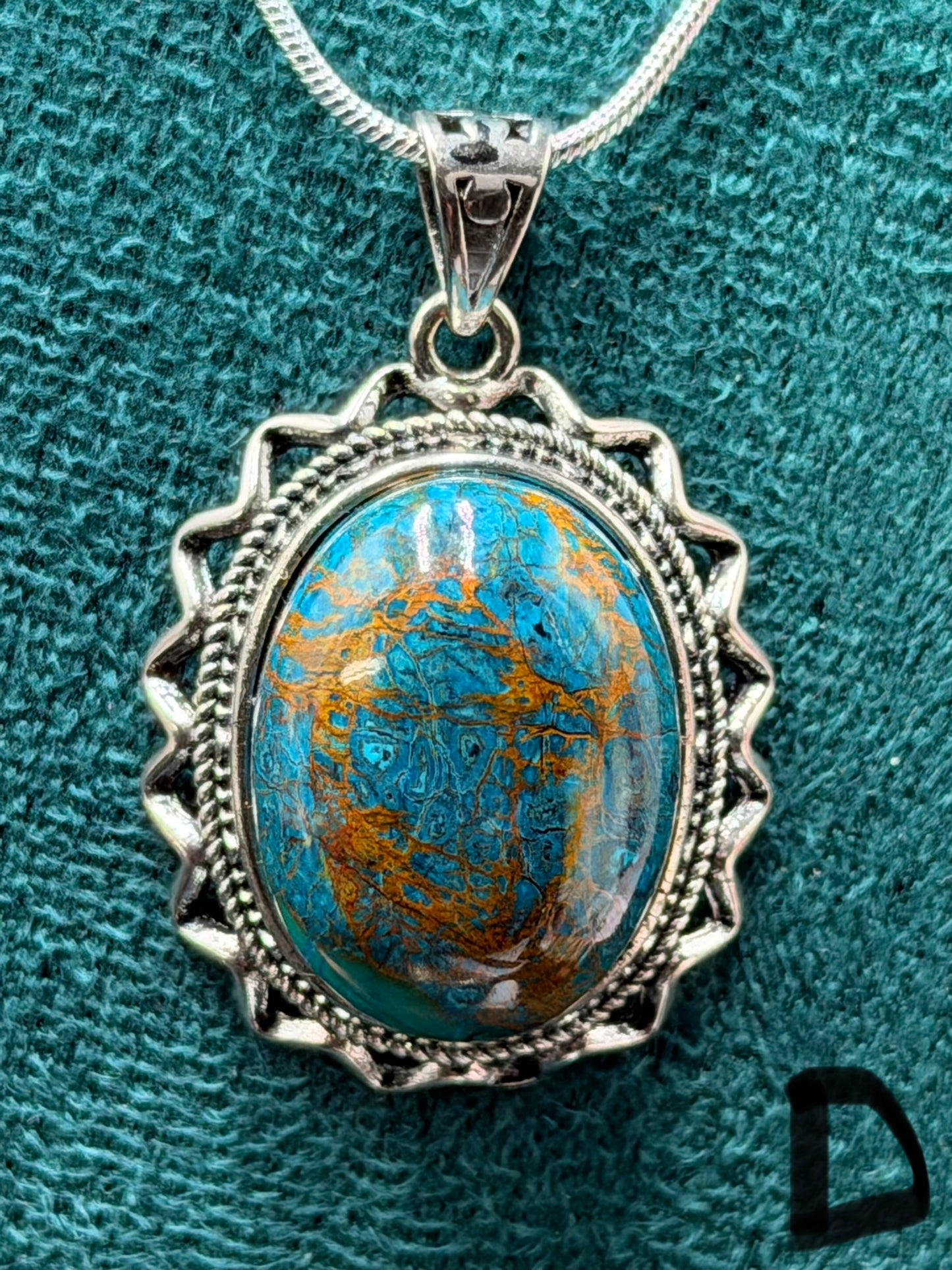 Chrysocolla Pendant Necklace