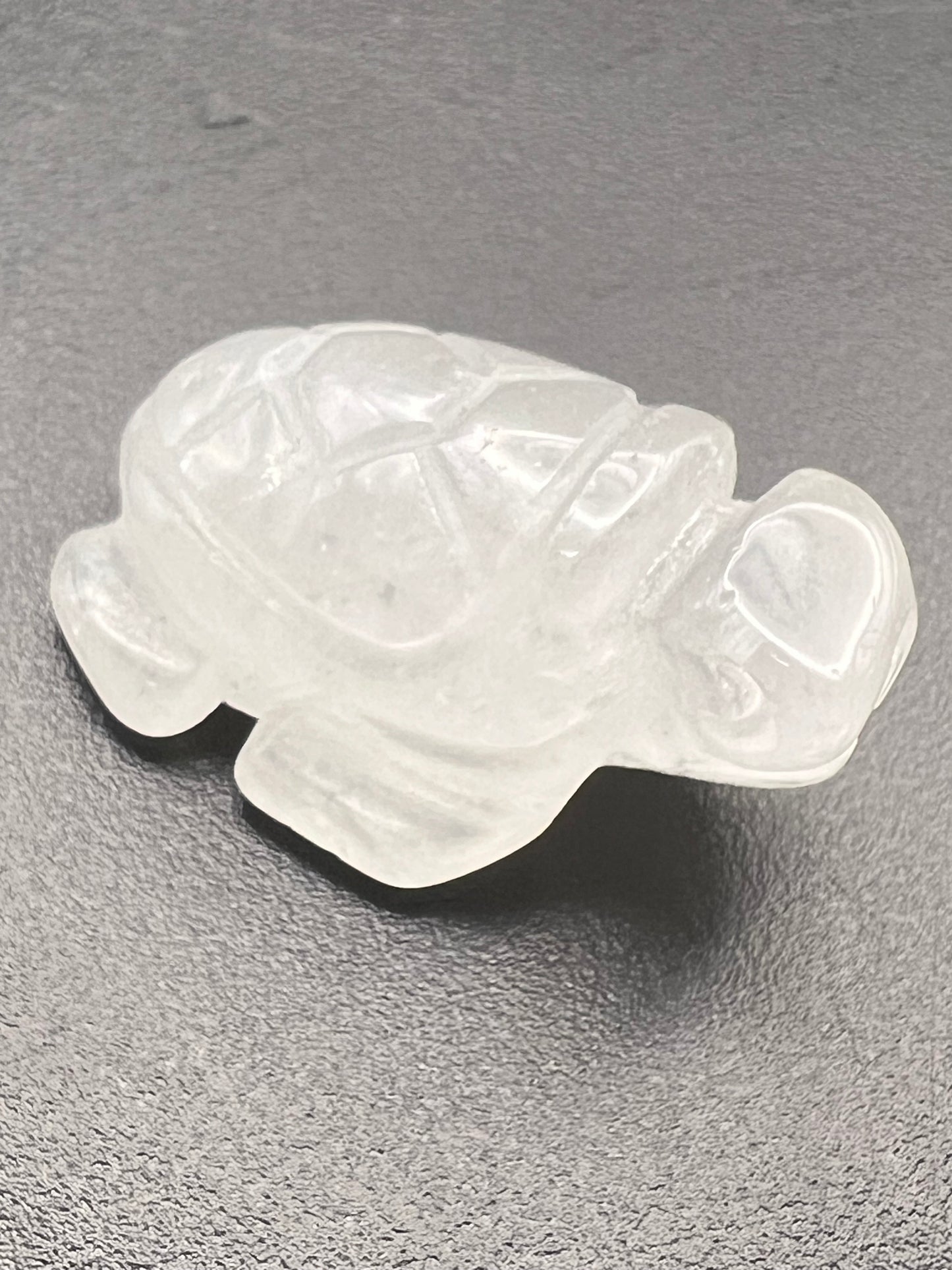 Clear Quartz Turtle Carving