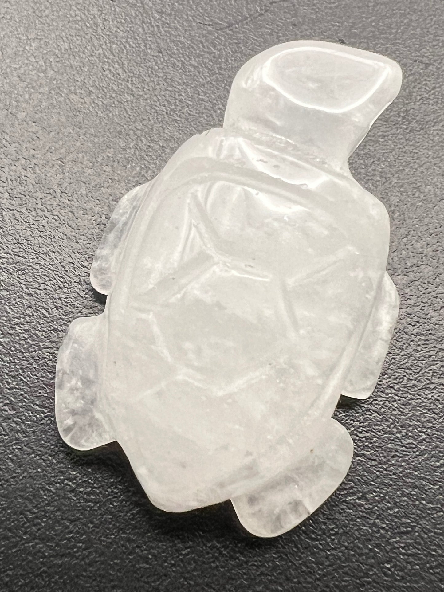 Clear Quartz Turtle Carving