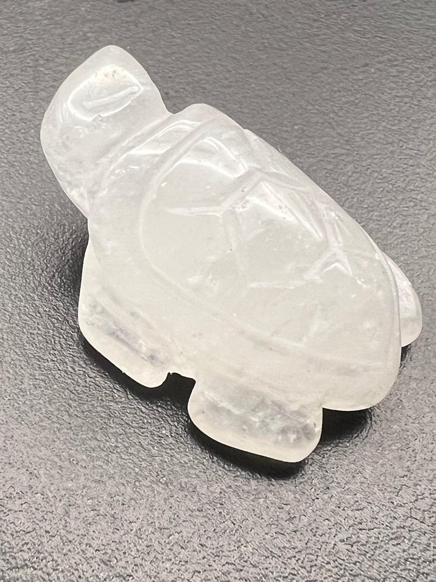 Clear Quartz Turtle Carving