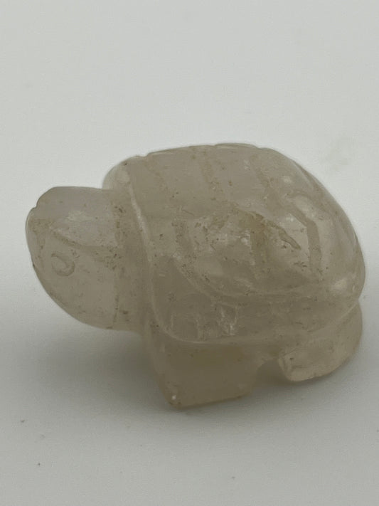 Clear Quartz Turtle Carving