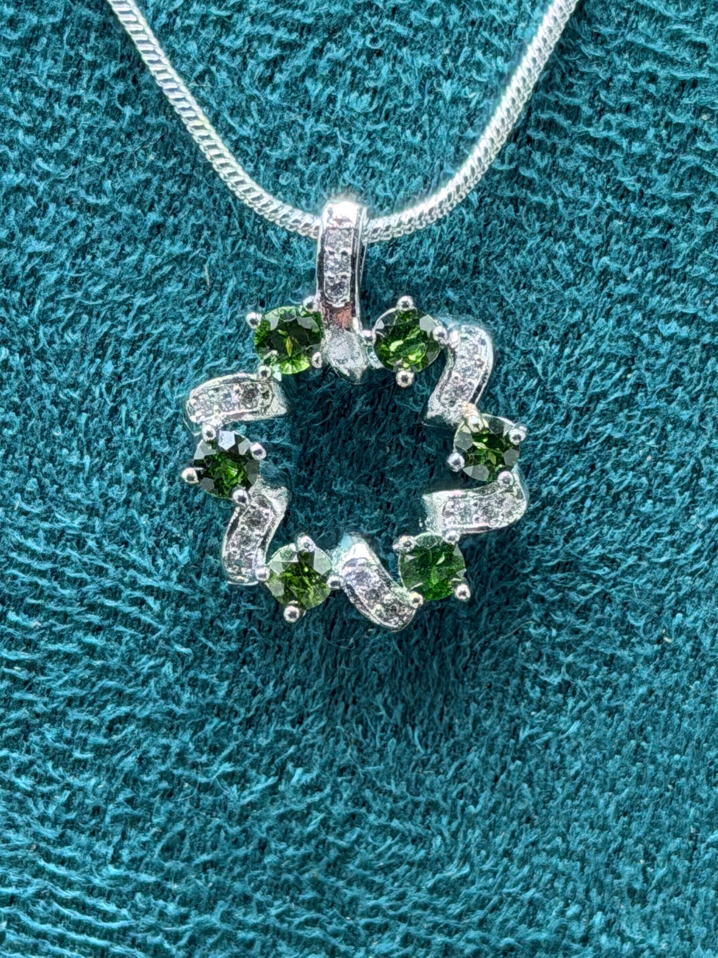 Diopside Pendant Necklace