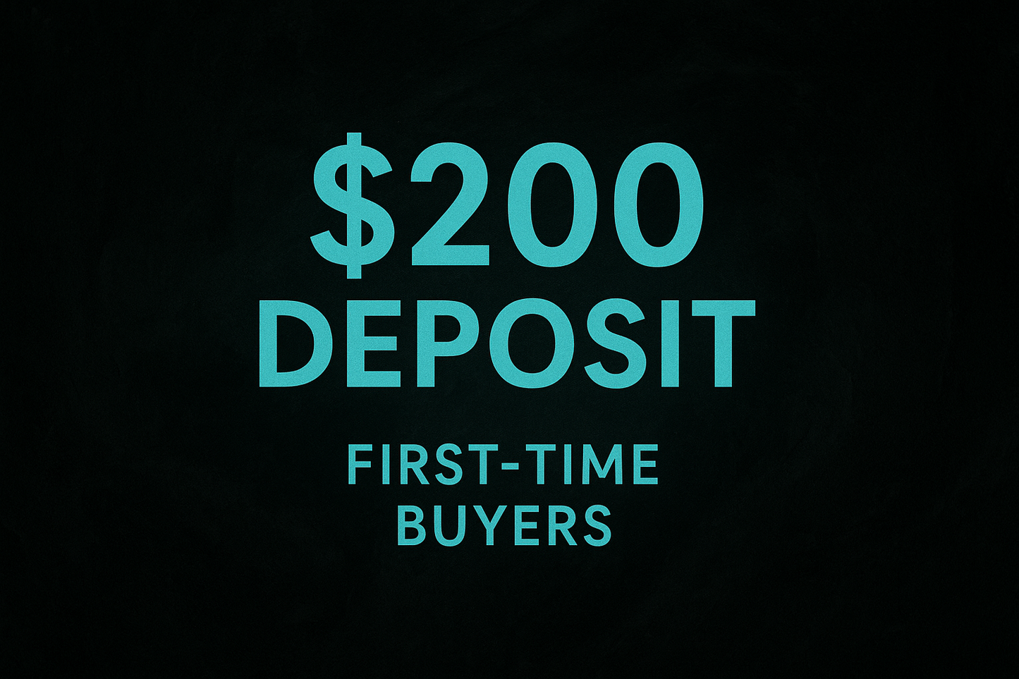 First-time Customer Live Sales Deposit