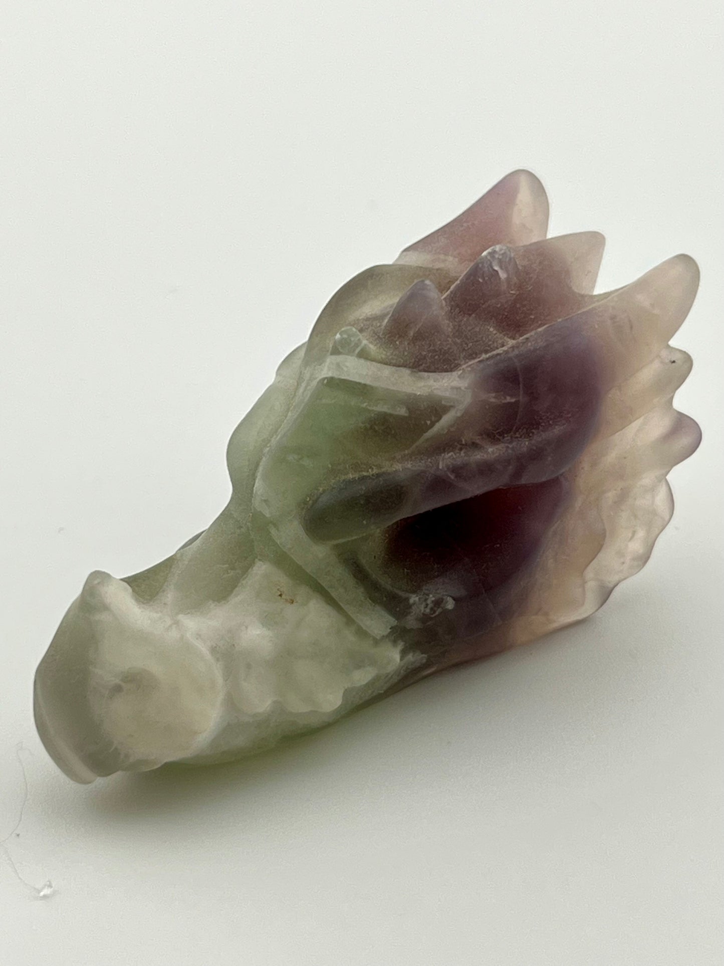 Fluorite Dragonhead Carving