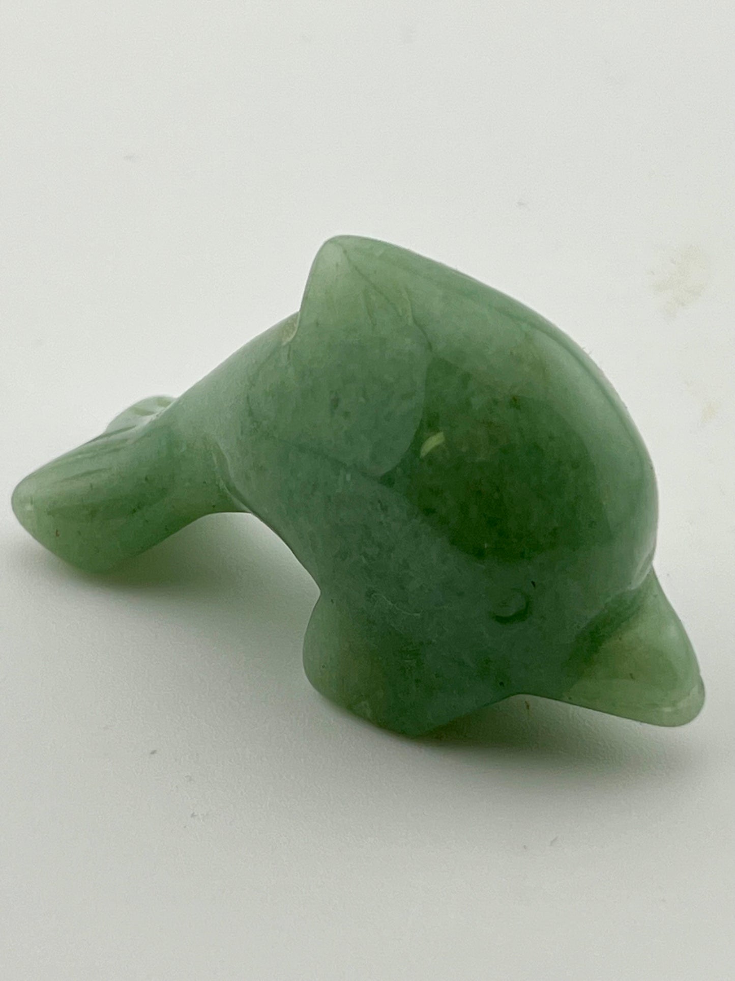 Green Aventurine Dolphin Carving