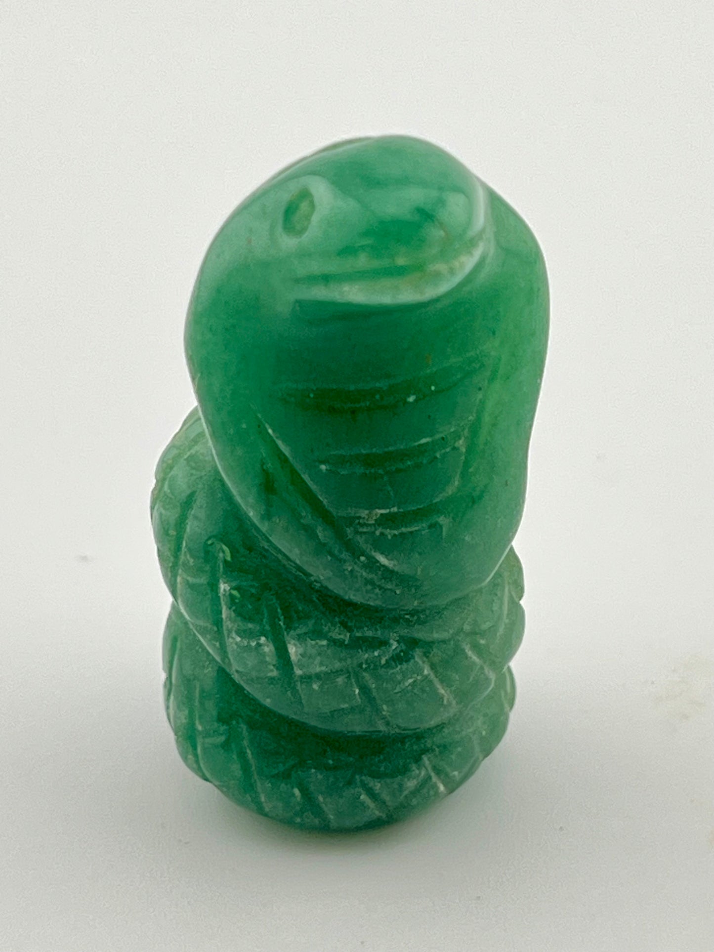 Green Aventurine Snake Carving