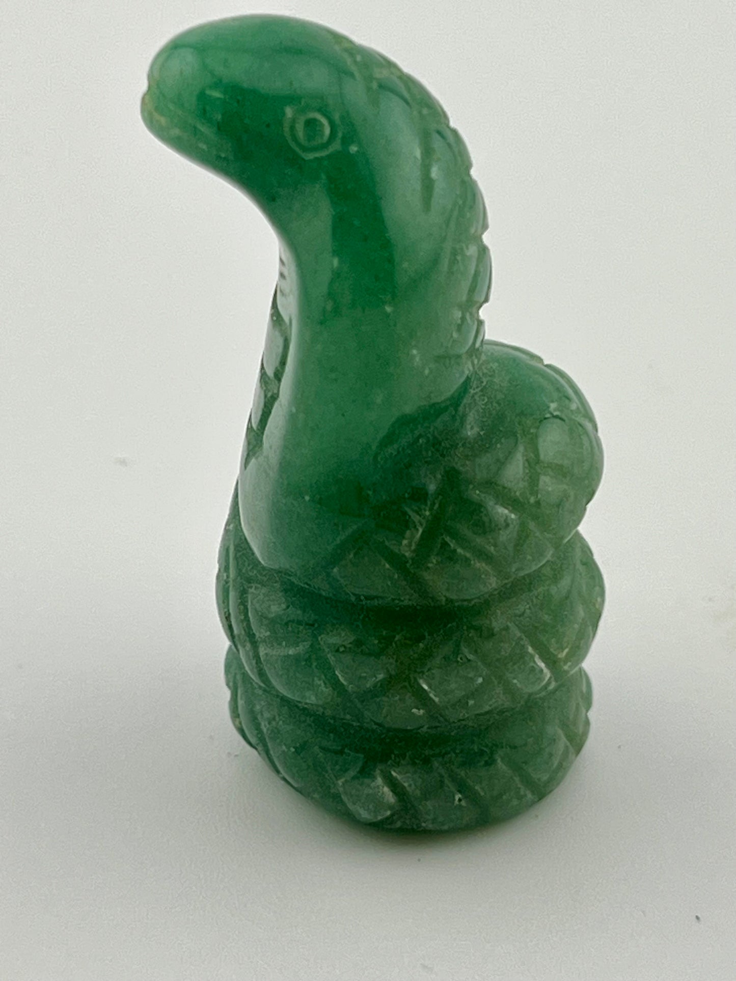 Green Aventurine Snake Carving