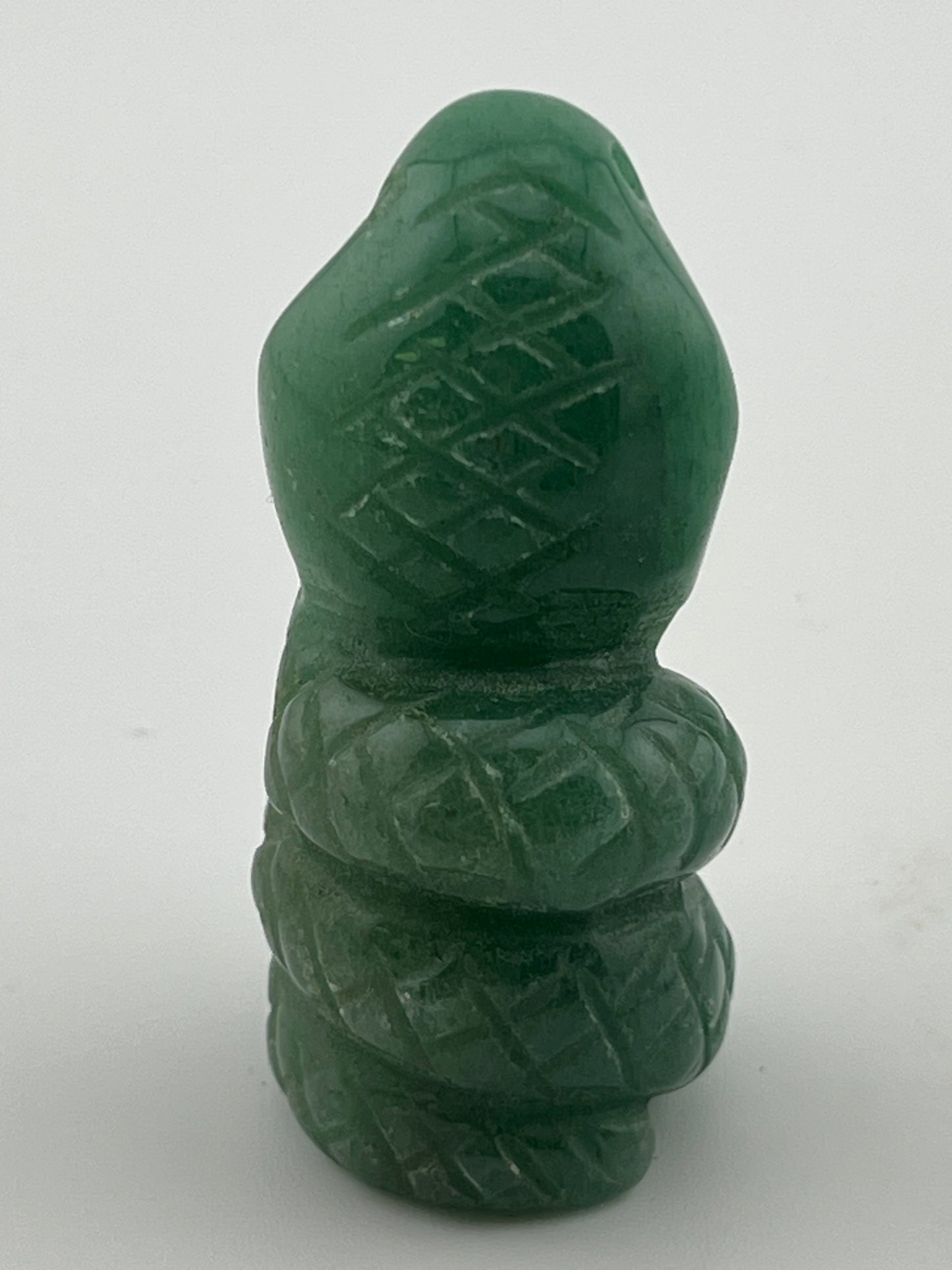 Green Aventurine Snake Carving