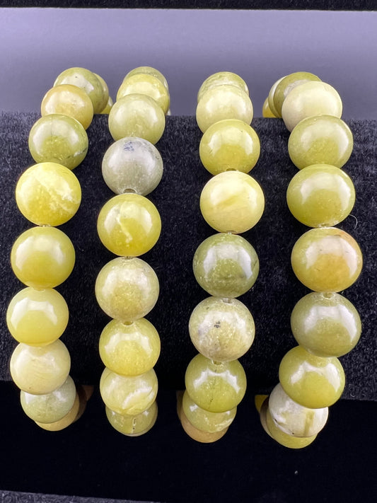 Green Jade 8mm Crystal Bracelet