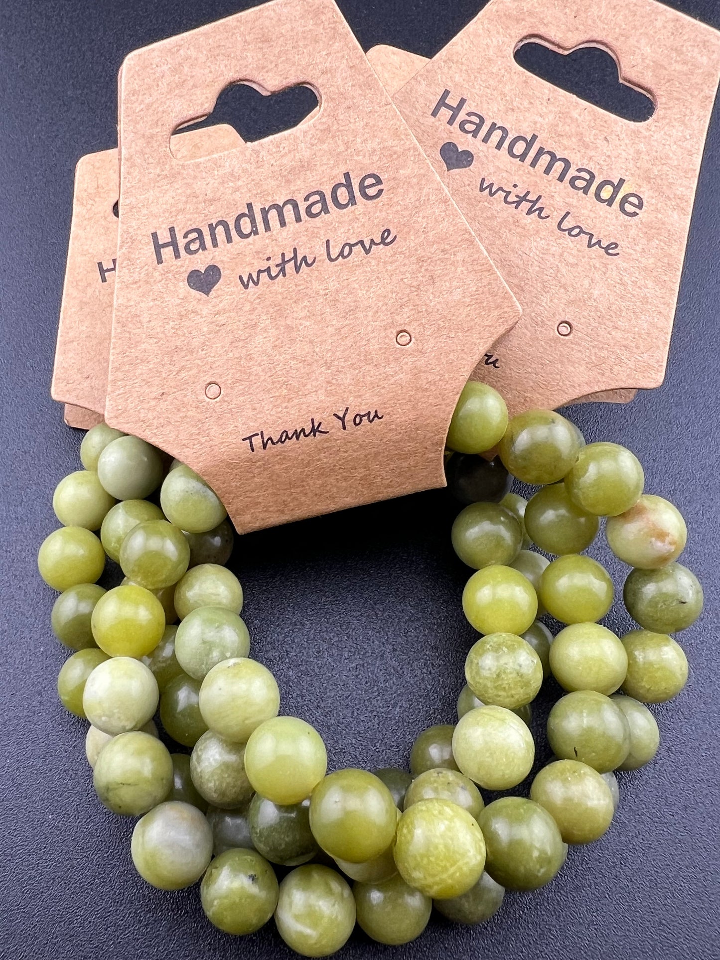 Green Jade 8mm Crystal Bracelet