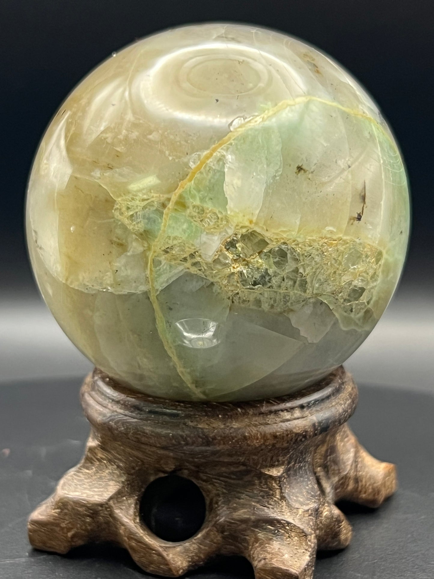 Green Moonstone Sphere