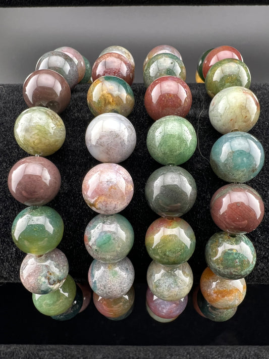 Indian Agate 8mm Bracelet