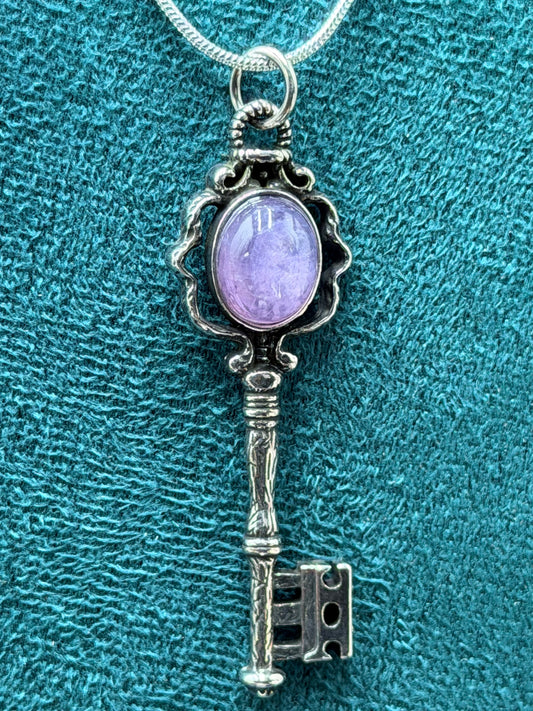 Crystal Key Pendant Necklace