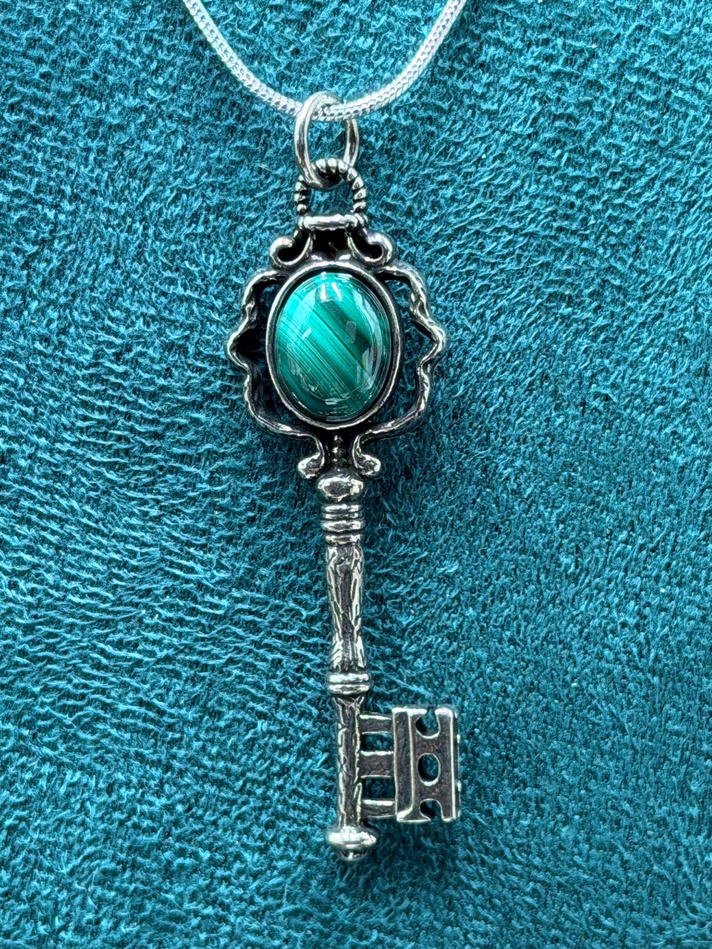 Crystal Key Pendant Necklace