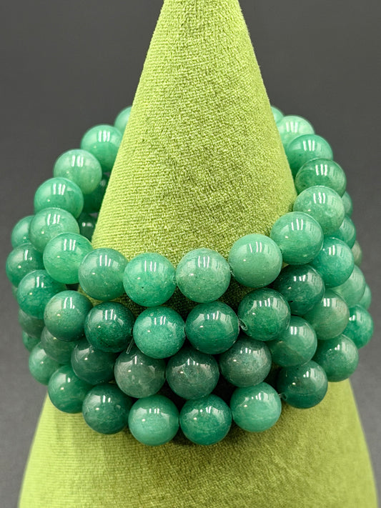 10 mm Lime Aventurine Bracelet