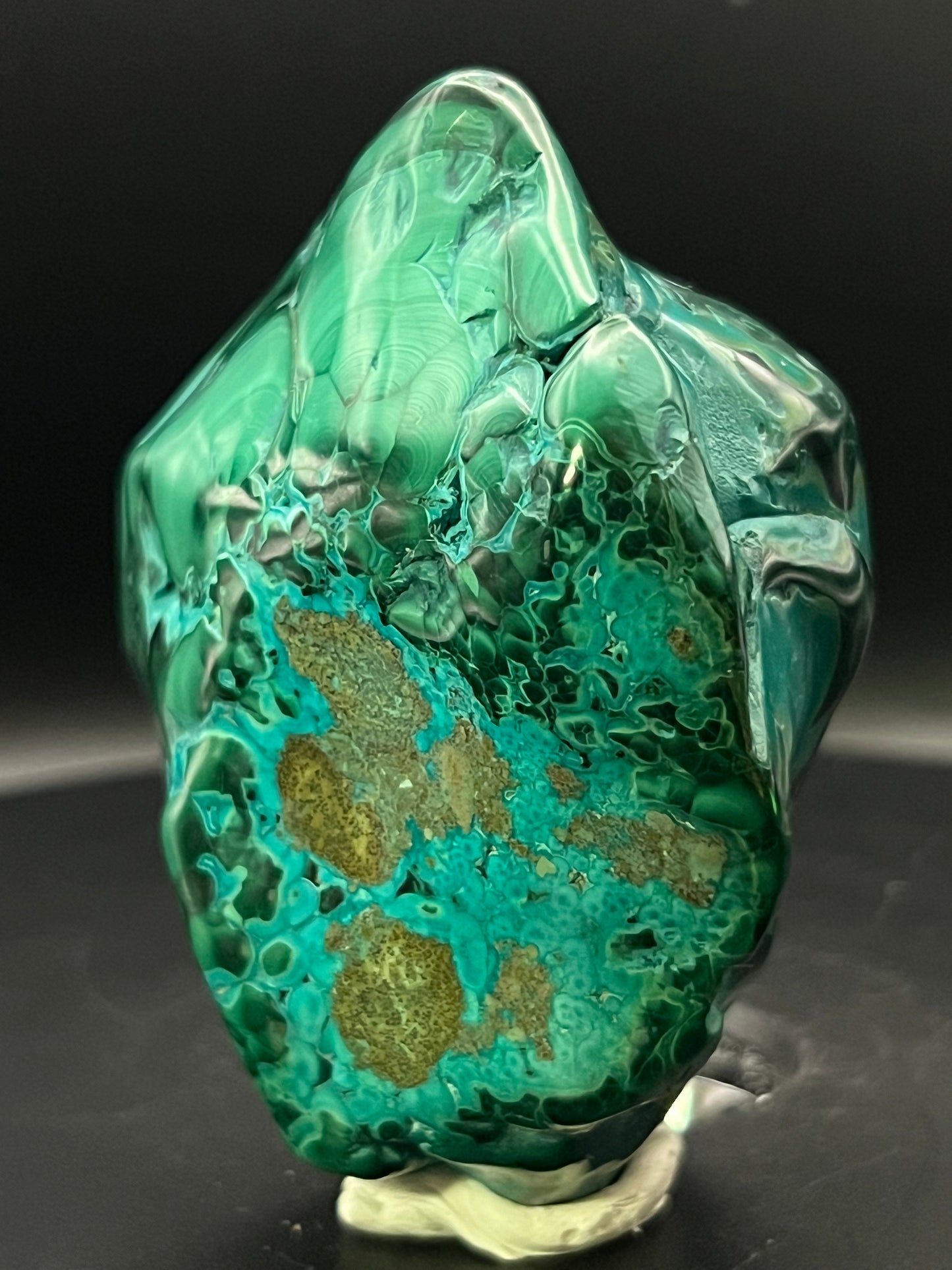 Polished Malachite and Chrysocolla