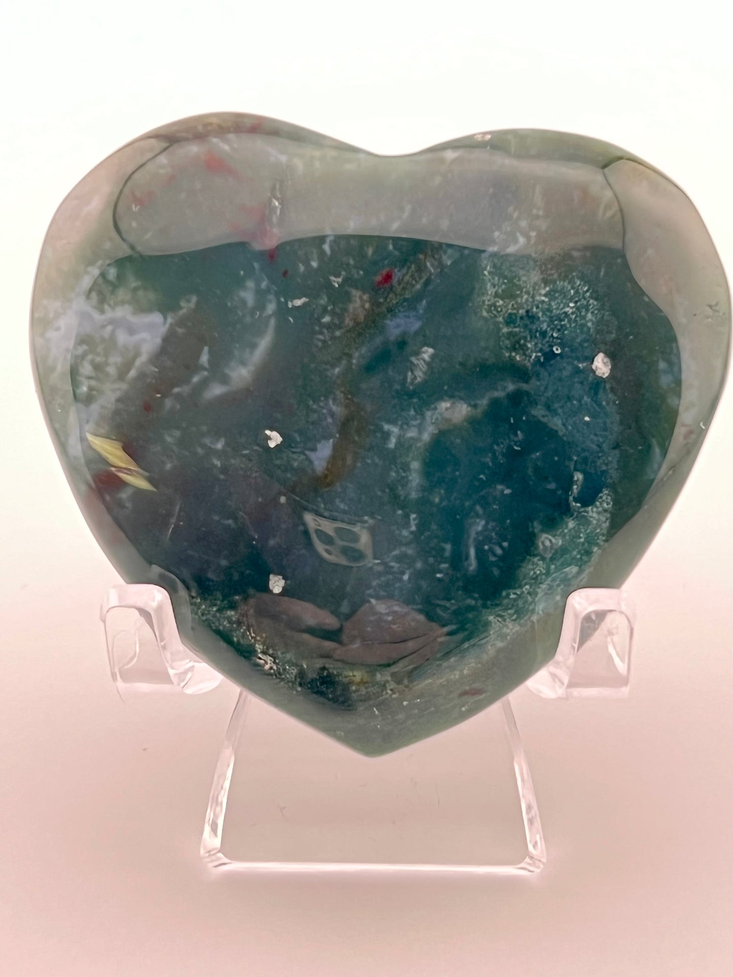 Moss Agate Heart Carving 2