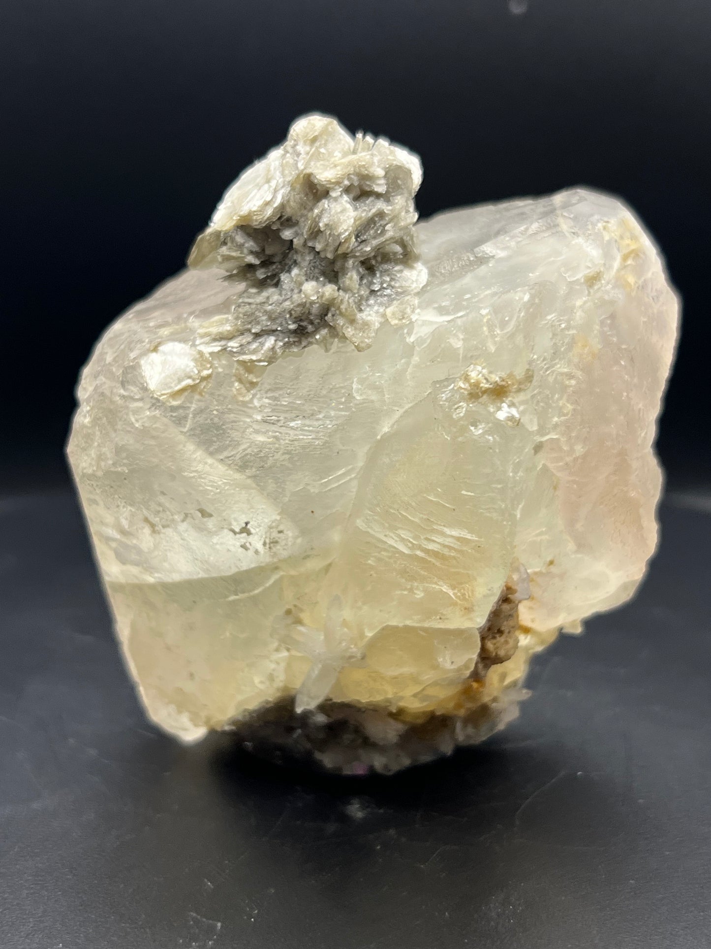 Beautiful Muscovite on Fluorite