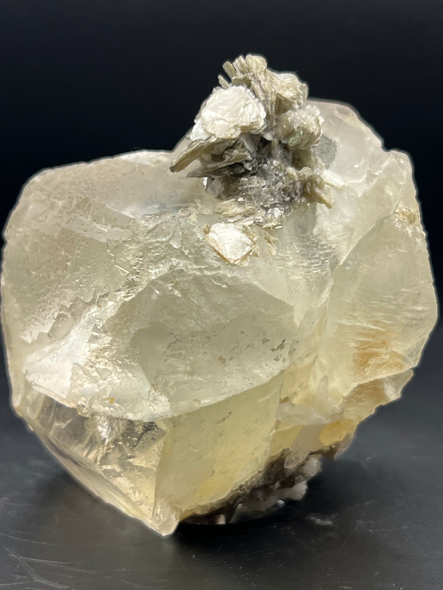 Beautiful Muscovite on Fluorite