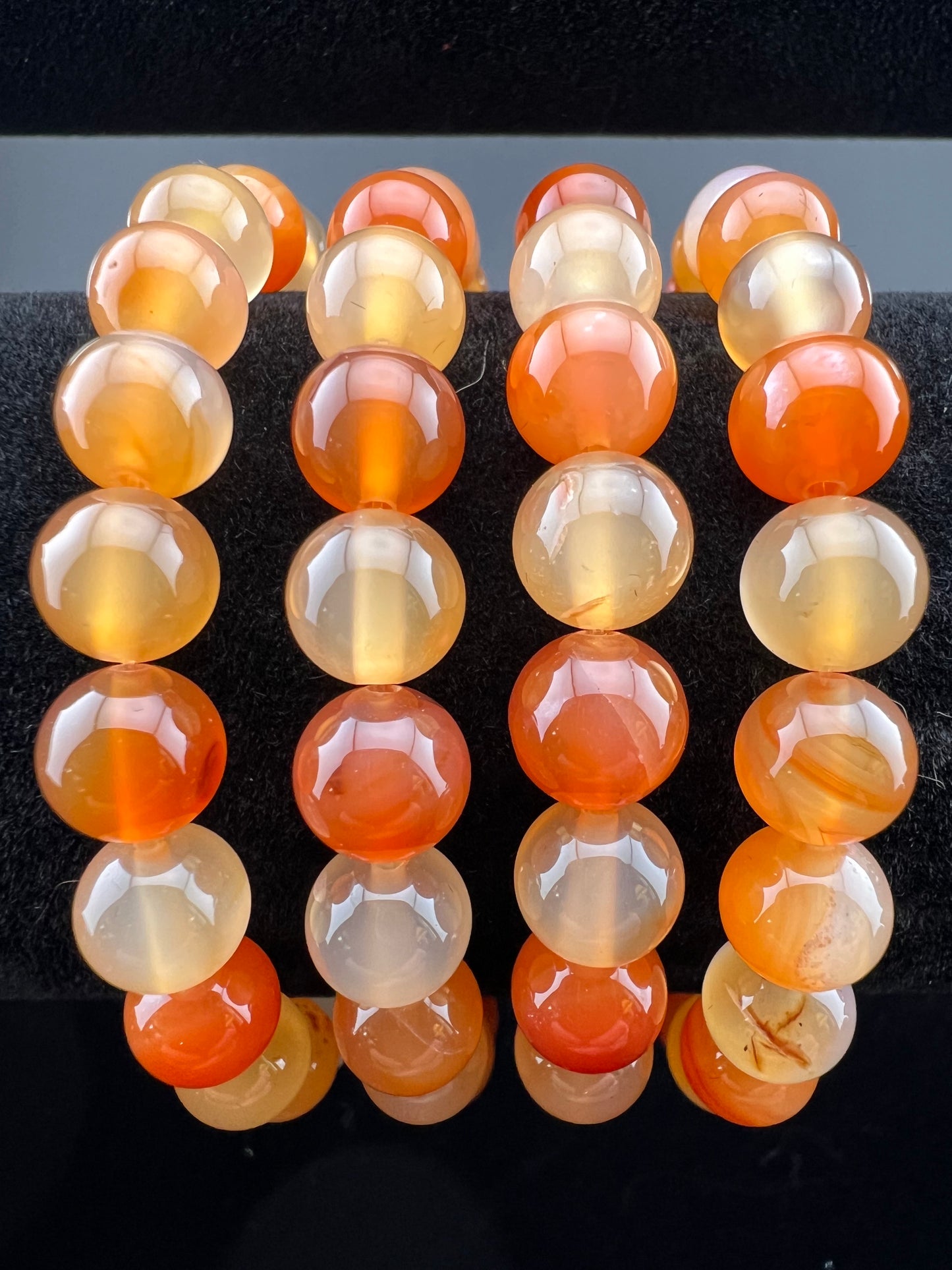 Natural Carnelian 8mm Crystal Bracelet