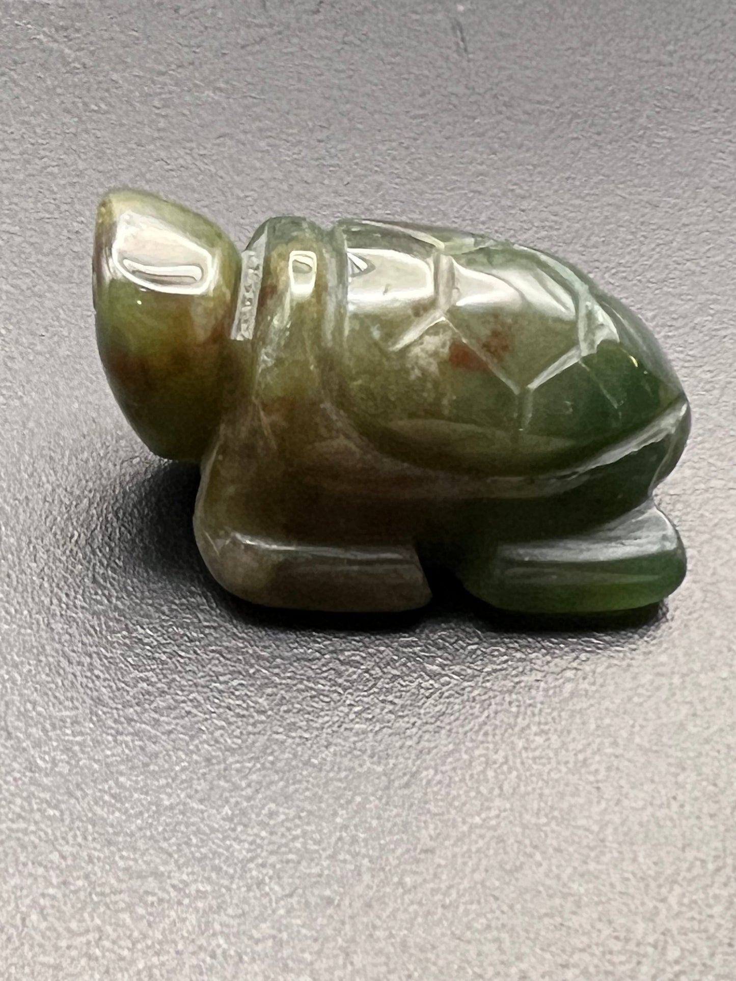 Ocean Jasper Turtle Carving