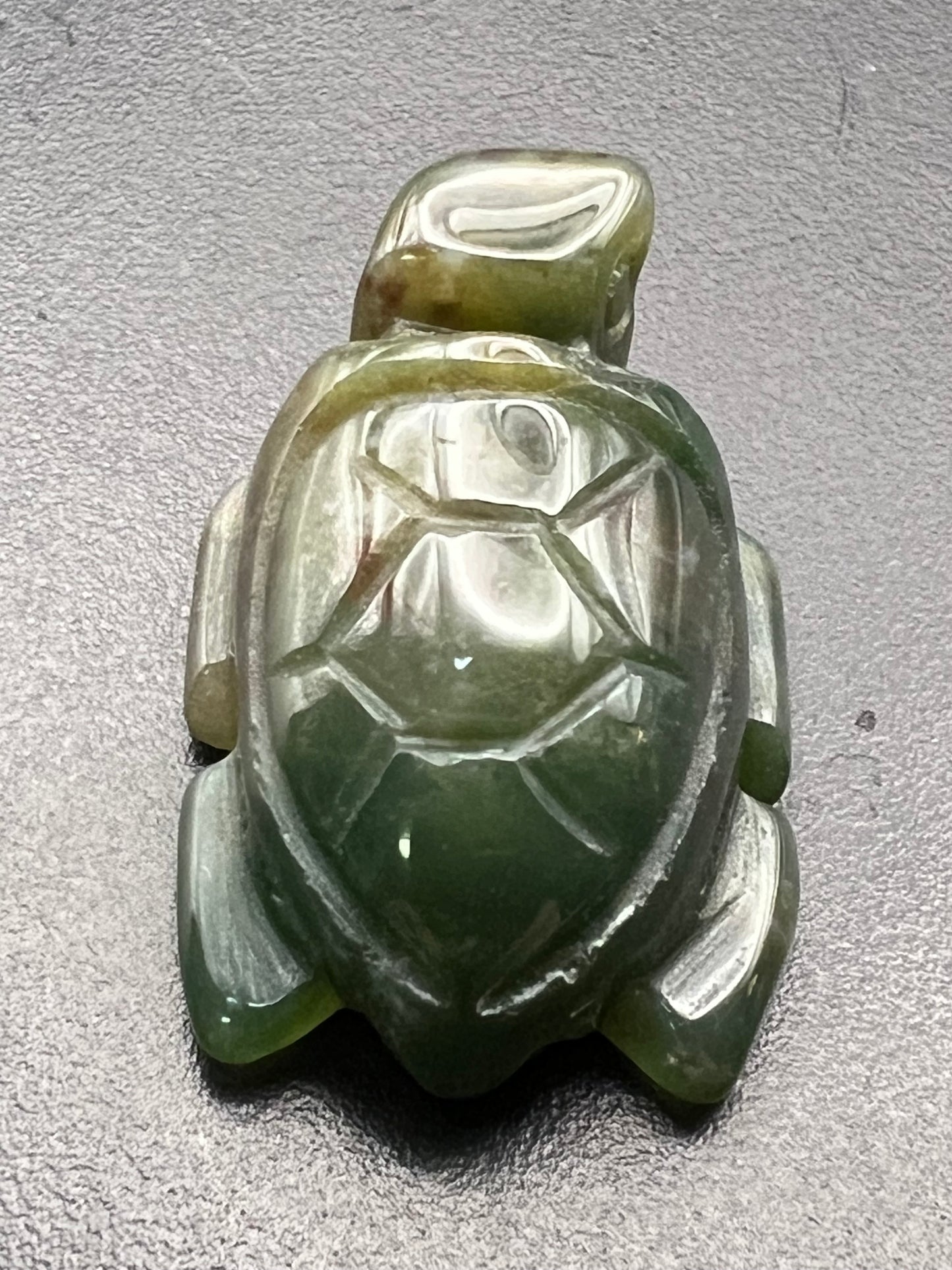 Ocean Jasper Turtle Carving