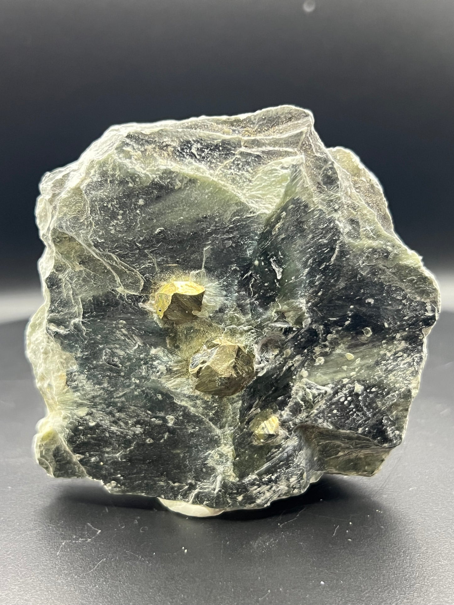 Pyrite on Mica