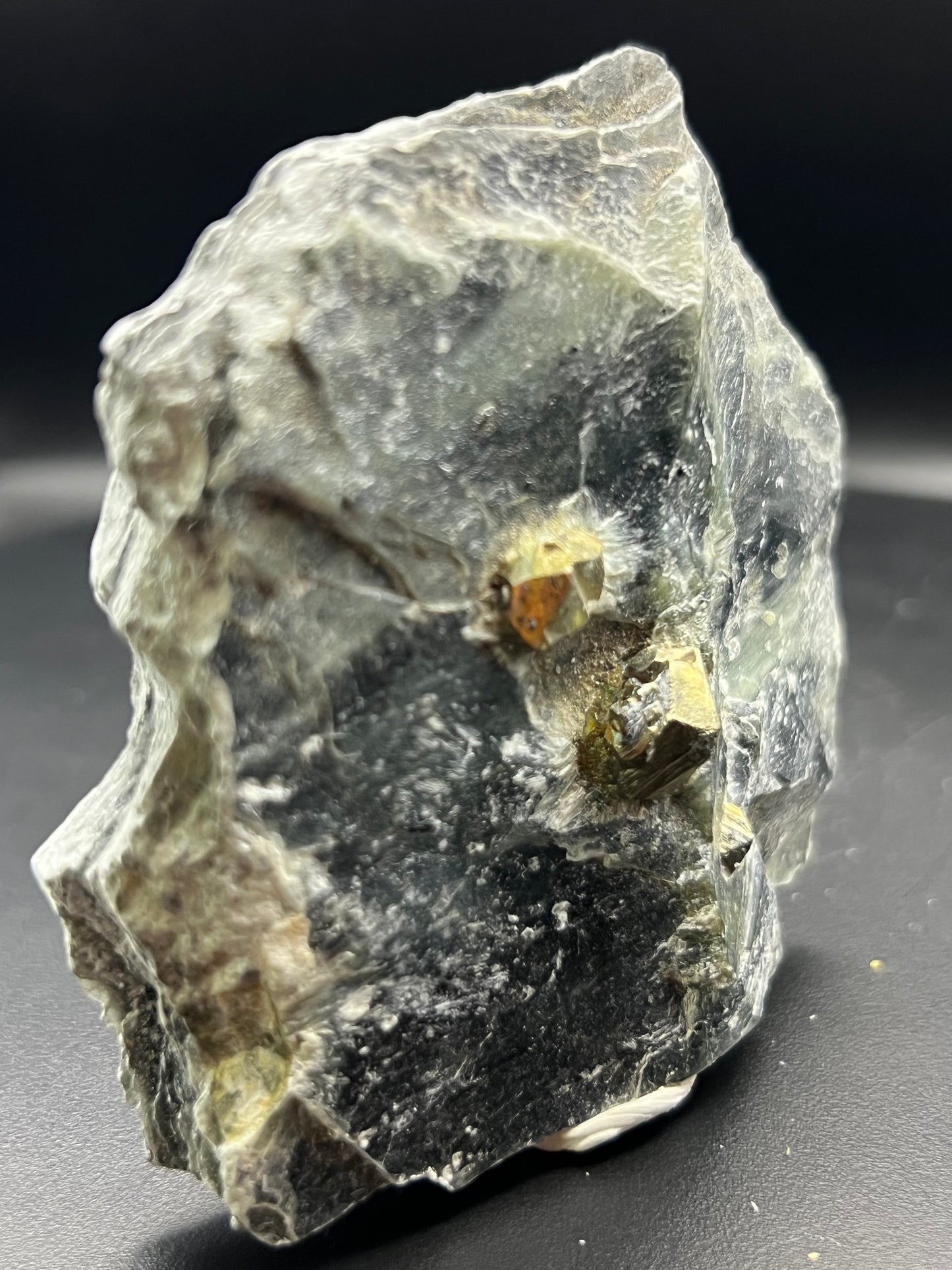 Pyrite on Mica